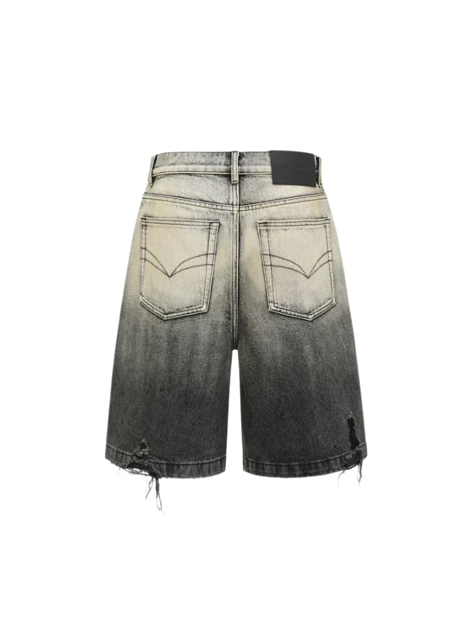 FengChenWang Denim Gradient Washed Shorts - Image 2