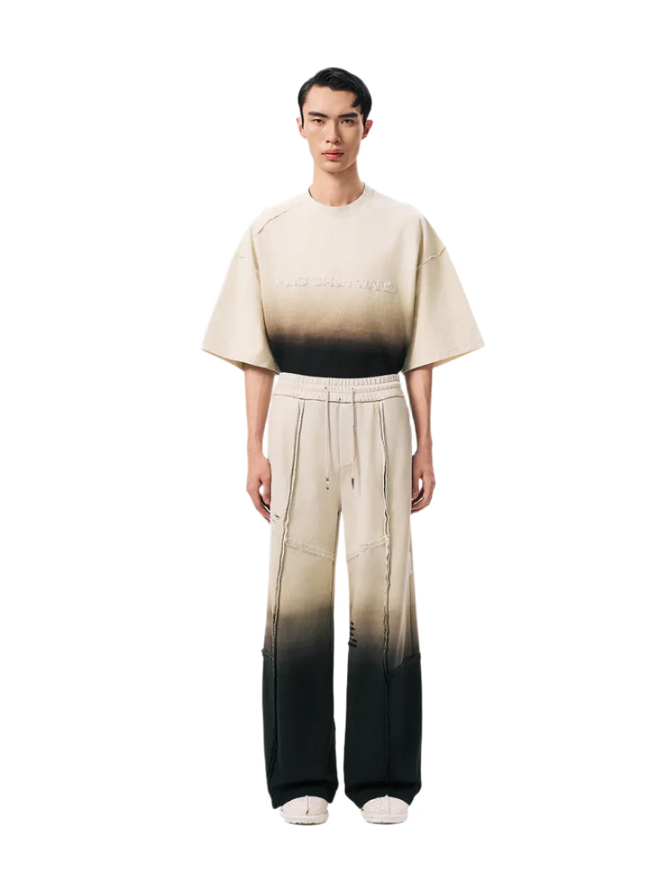 FengChenWang Gradient Washed Deconstruction Sweatpants - Image 3