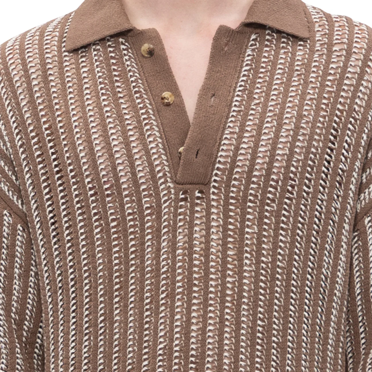 FengChenWang Oversized Knit Polo - Image 3