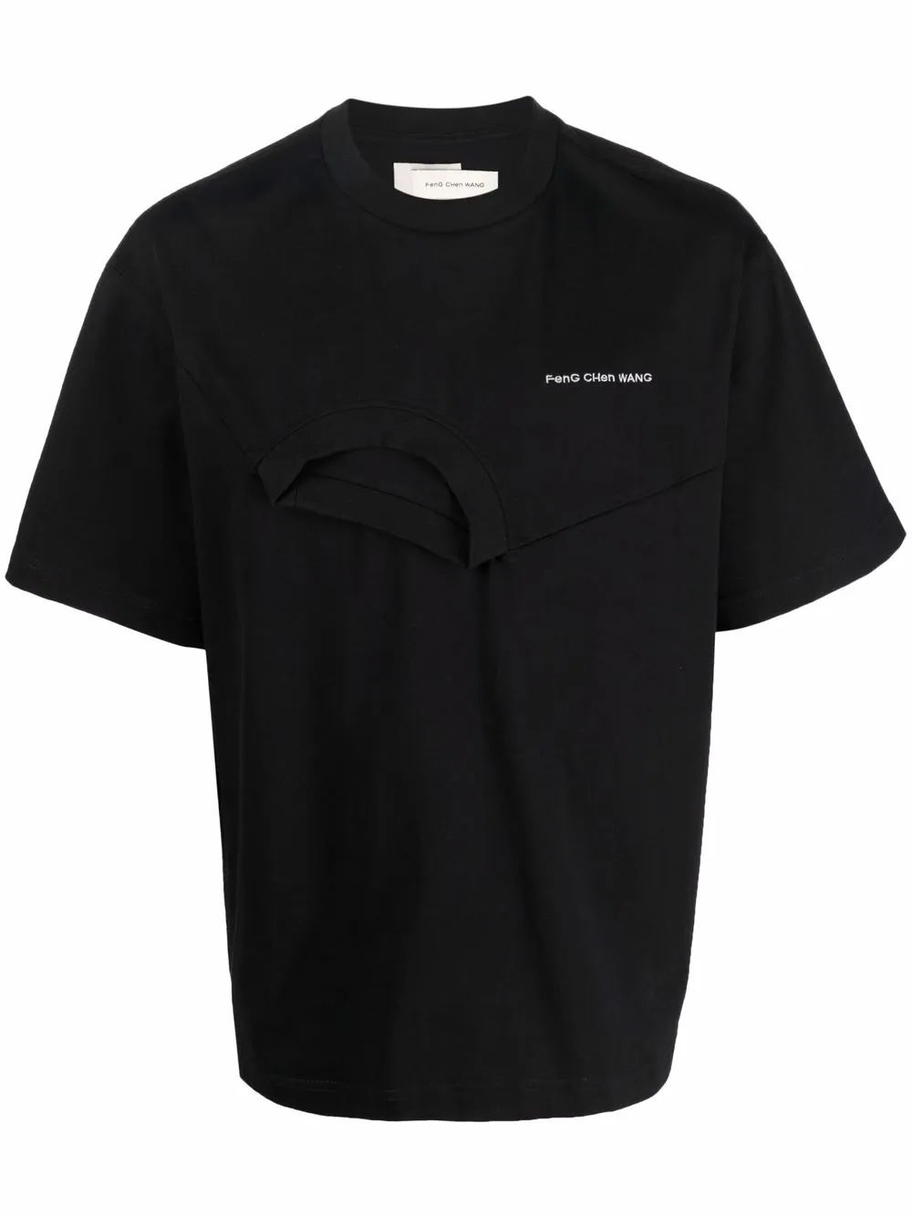 FengChenWang Panelled Collar T-Shirt - Image 3