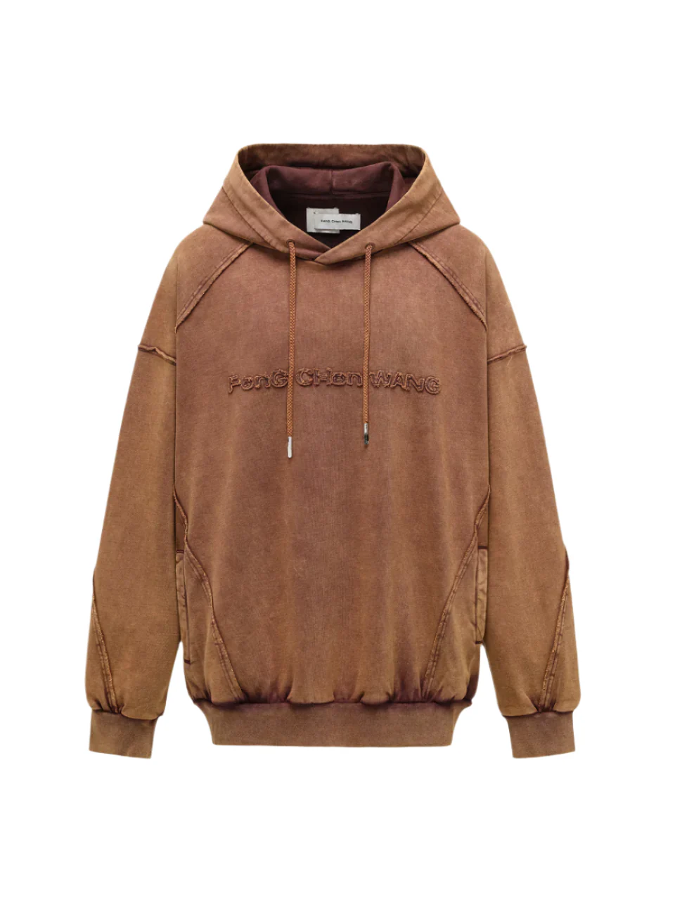 FengChenWang Sandwashed Ripped Jersey Hoodie - Image 3