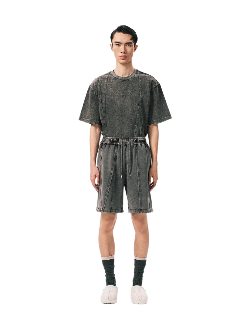 FengChenWang Tie Dyed Jersey Shorts - Image 3
