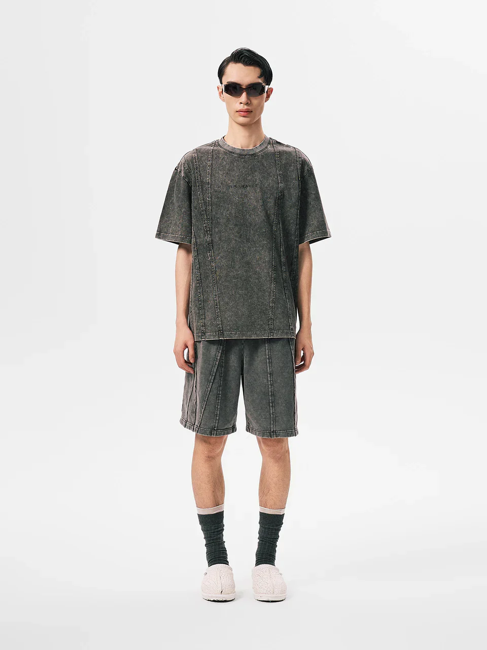 FengChenWang Tie-Dyed Panelled T-Shirt - Image 4