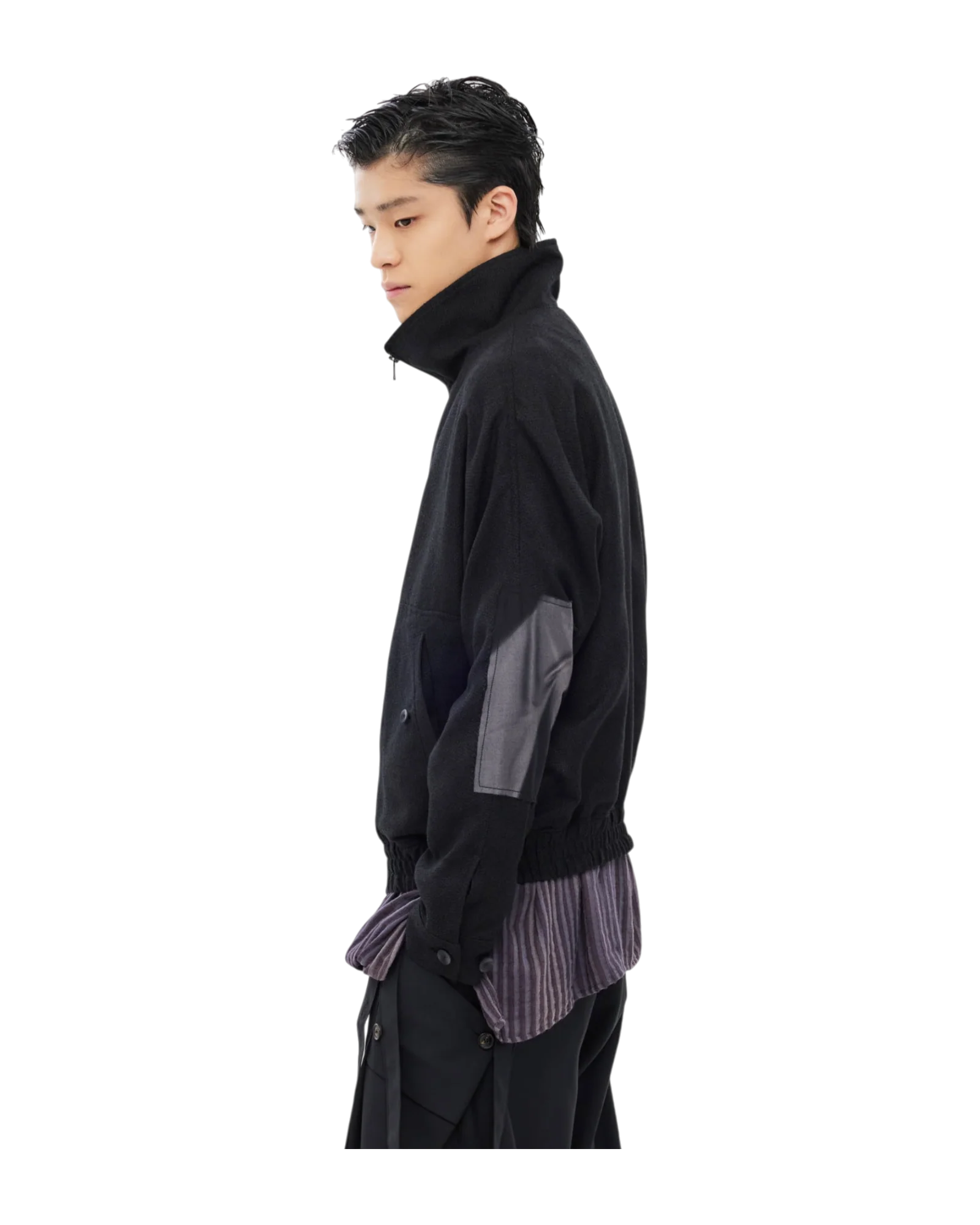 Jiyong Kim Sun-Bleached Double Front Jacket Black - Image 8