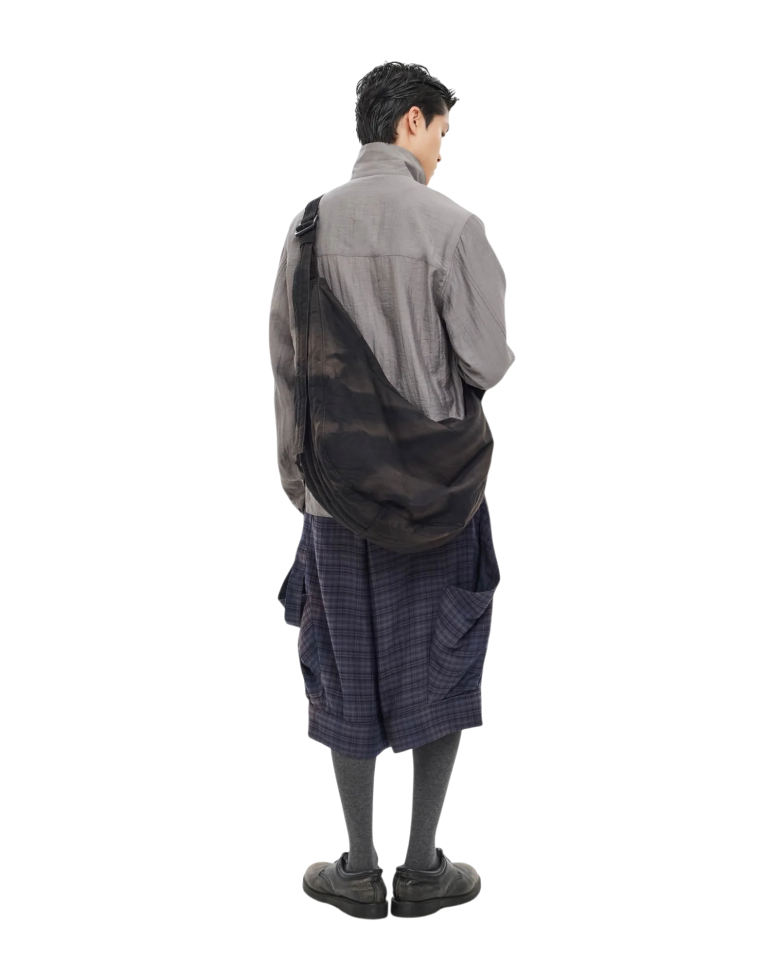 Jiyong Kim Sun-Bleached Draped Shoulder Bag Black - Image 7