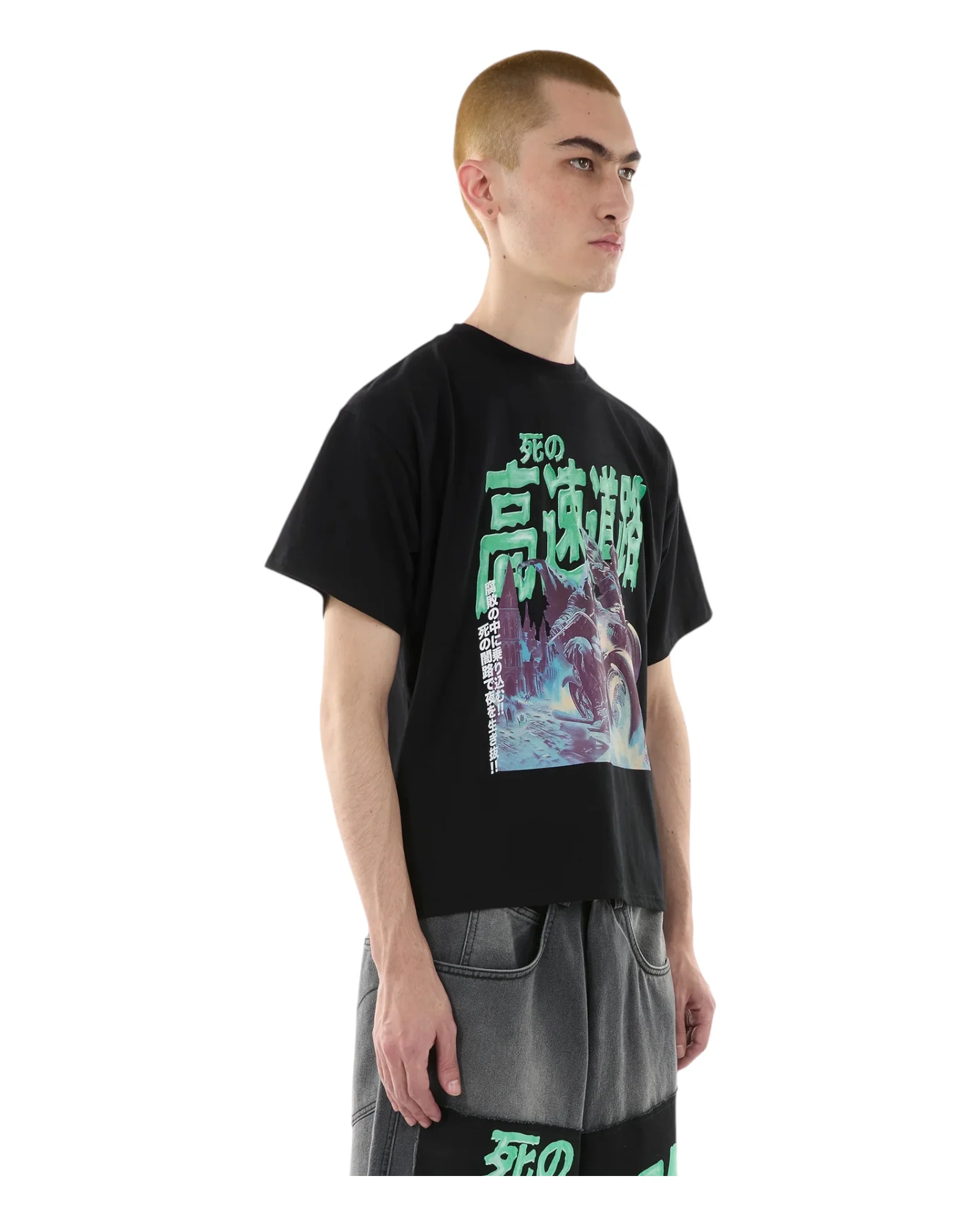 Luu Dan Box Tee Black / Green Ghost Riders - Image 2