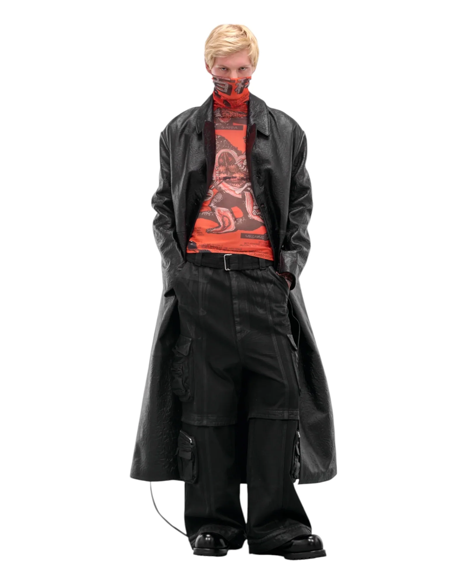 Luu Dan Cargo Jeans Coated Black - Image 6