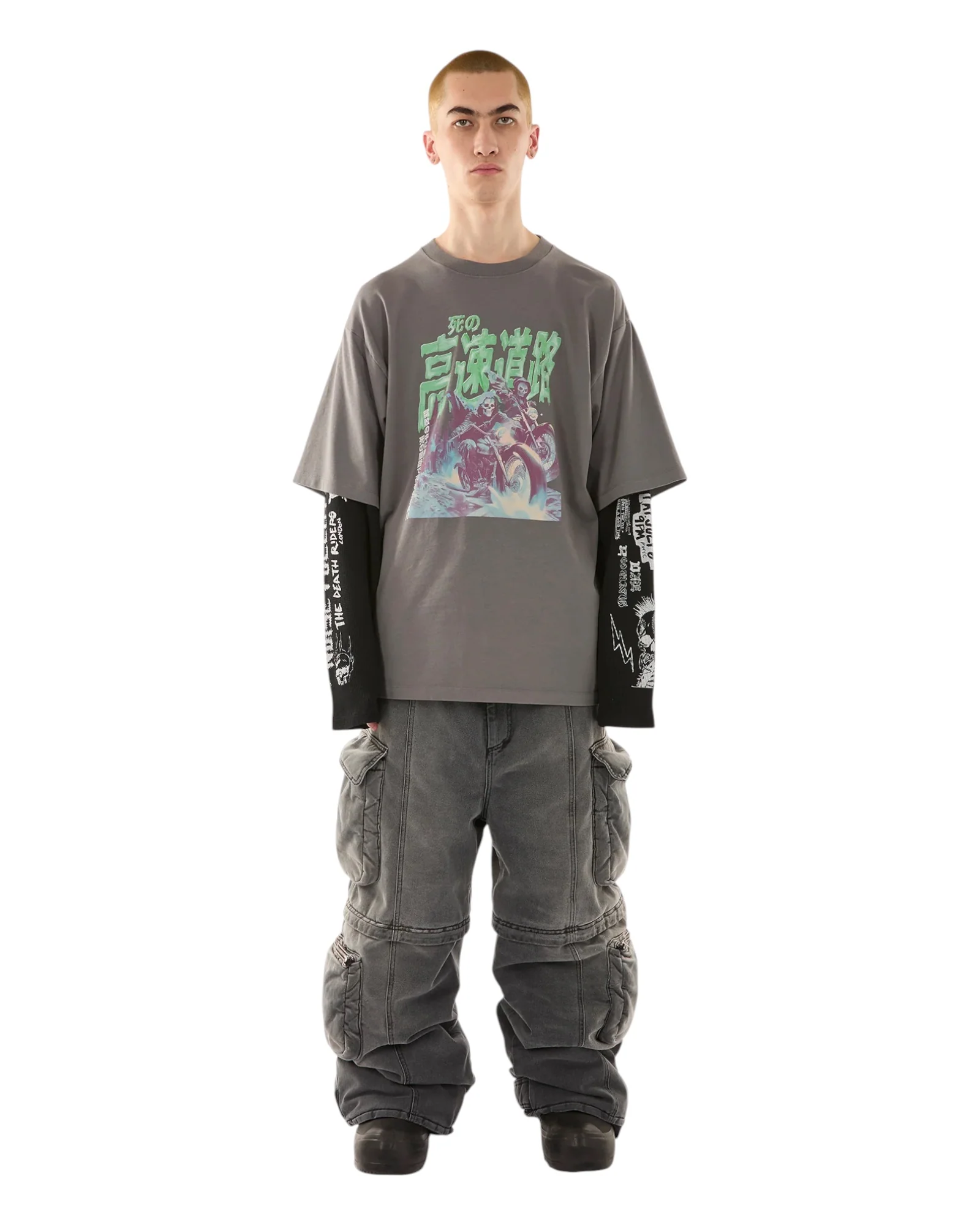Luu Dan Double Deck Tee Ghost Rider / Light Smoke - Image 4