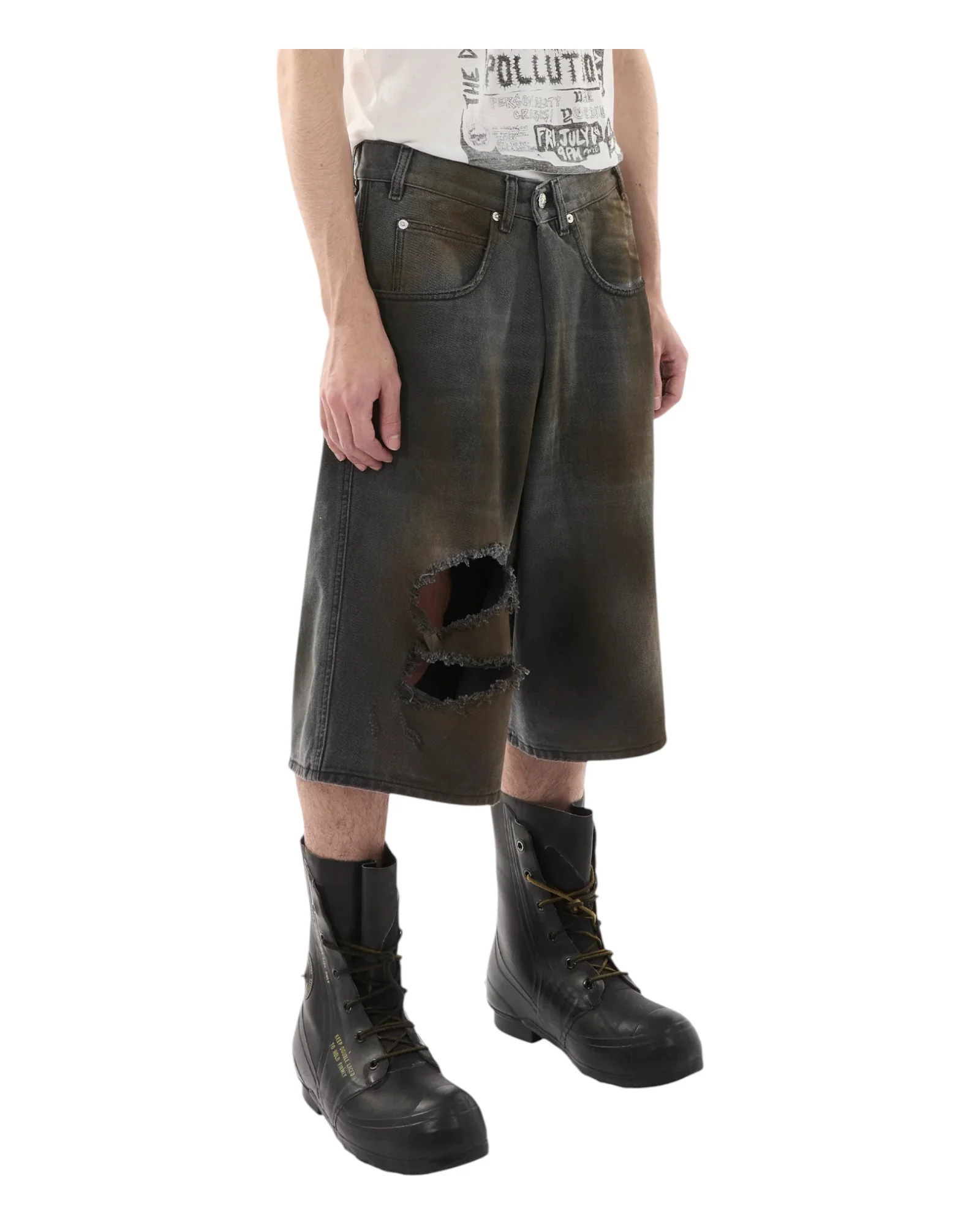 Luu Dan Kriss Kross Shorts Dirty Outcast Grey - Image 2