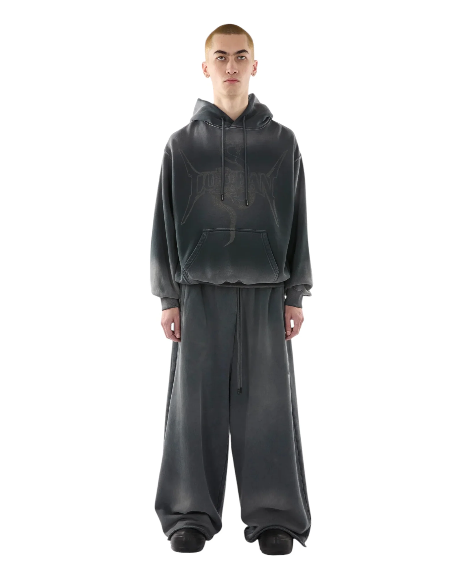 Luu Dan Slouch Hoodie Metal Snake / Black Smoke - Image 4