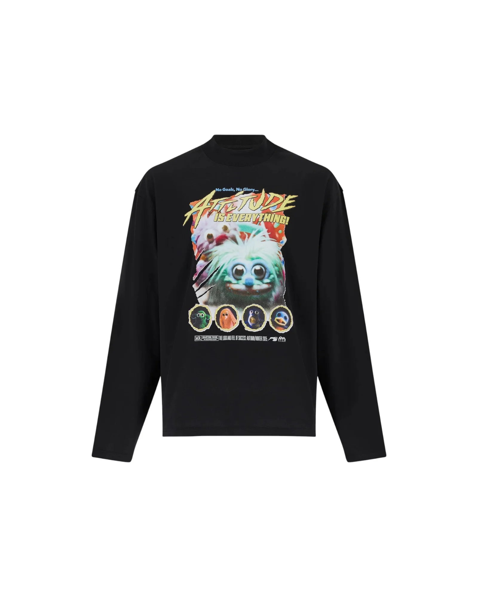 Martine Rose Funnel Neck L/S T-shirt Black Fuzzies 2