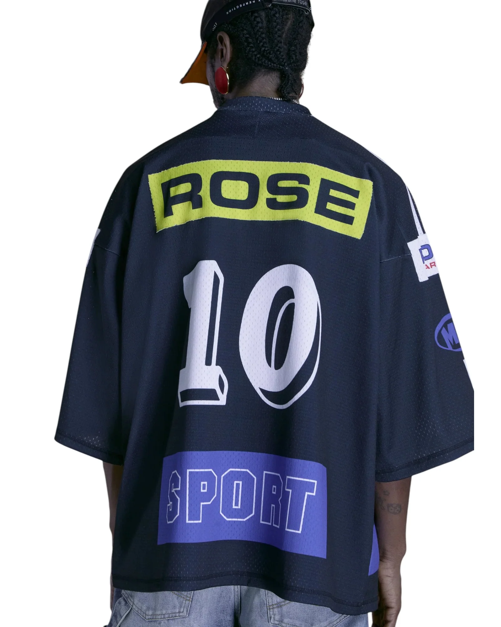 Martine Rose Oversized Football Top Black - Image 4