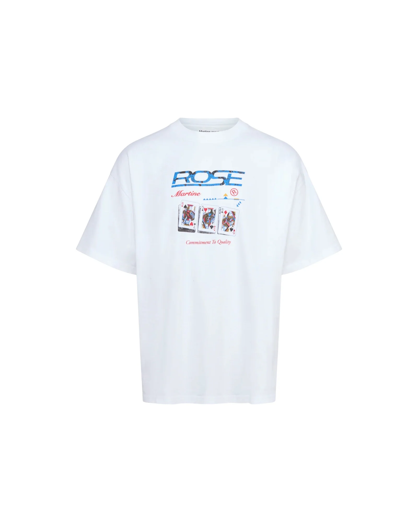 Martine Rose Oversized S/S T-shirt White Playing Cards