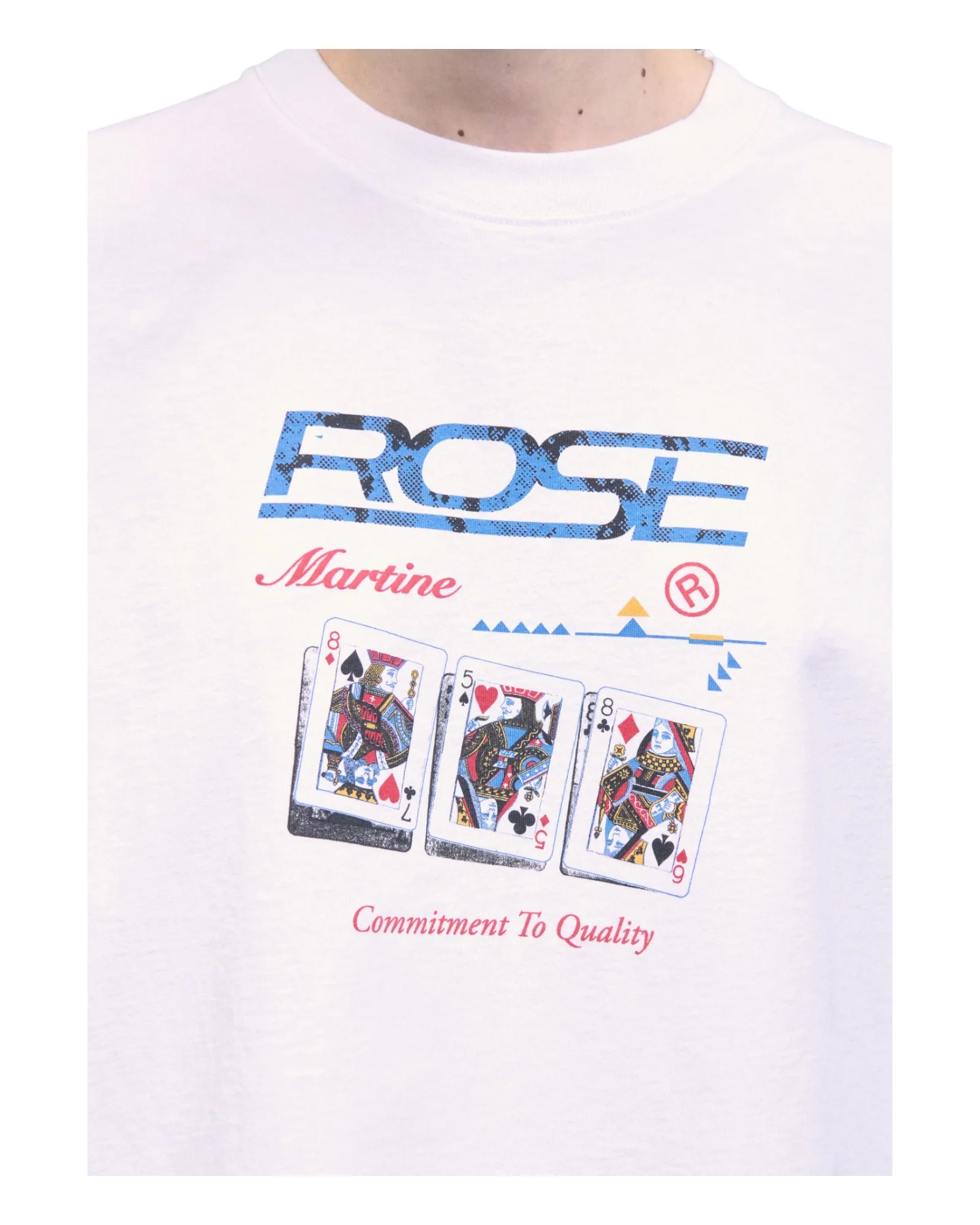 Martine Rose Oversized S/S T-shirt White Playing Cards - Image 4