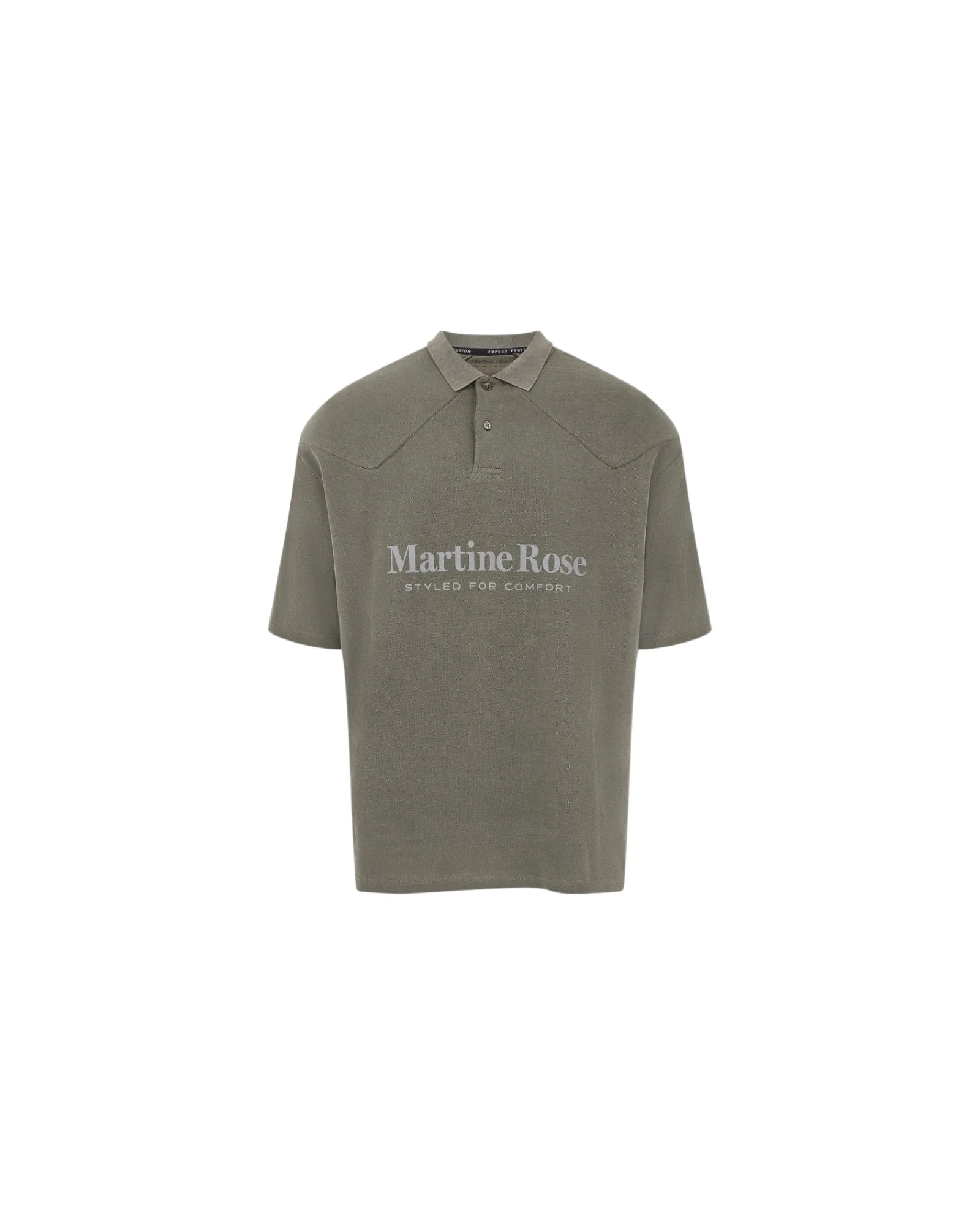 Martine Rose Padded Polo Green