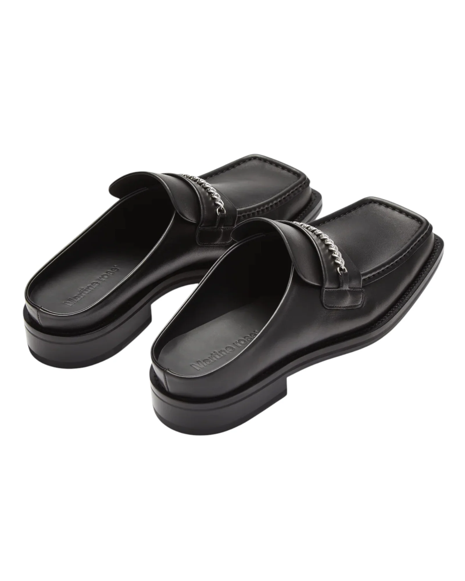 Martine Rose Square Toe Mule Black - Image 3
