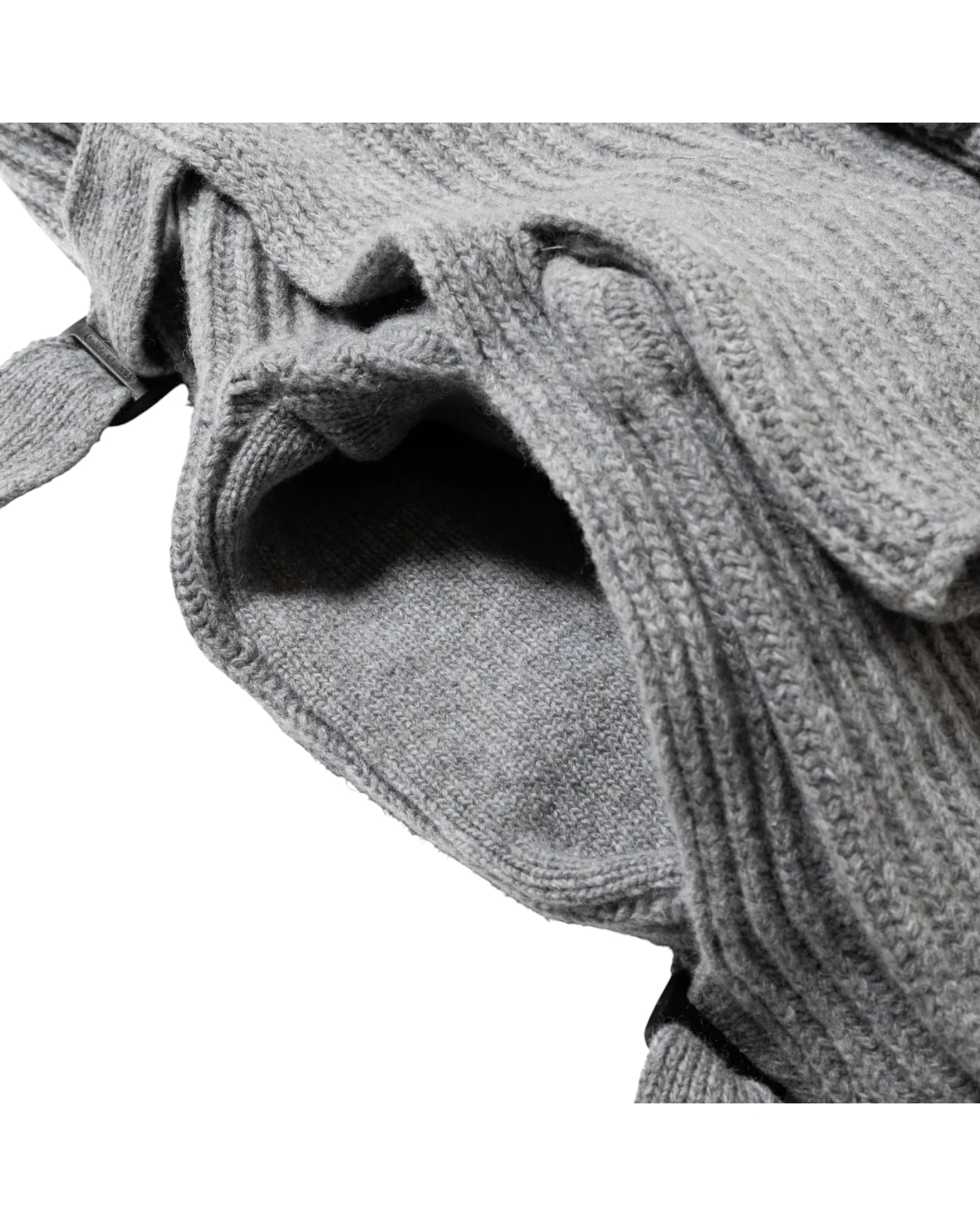 Meanswhile Mohair Body Armor Knit Vest Grey - Image 7