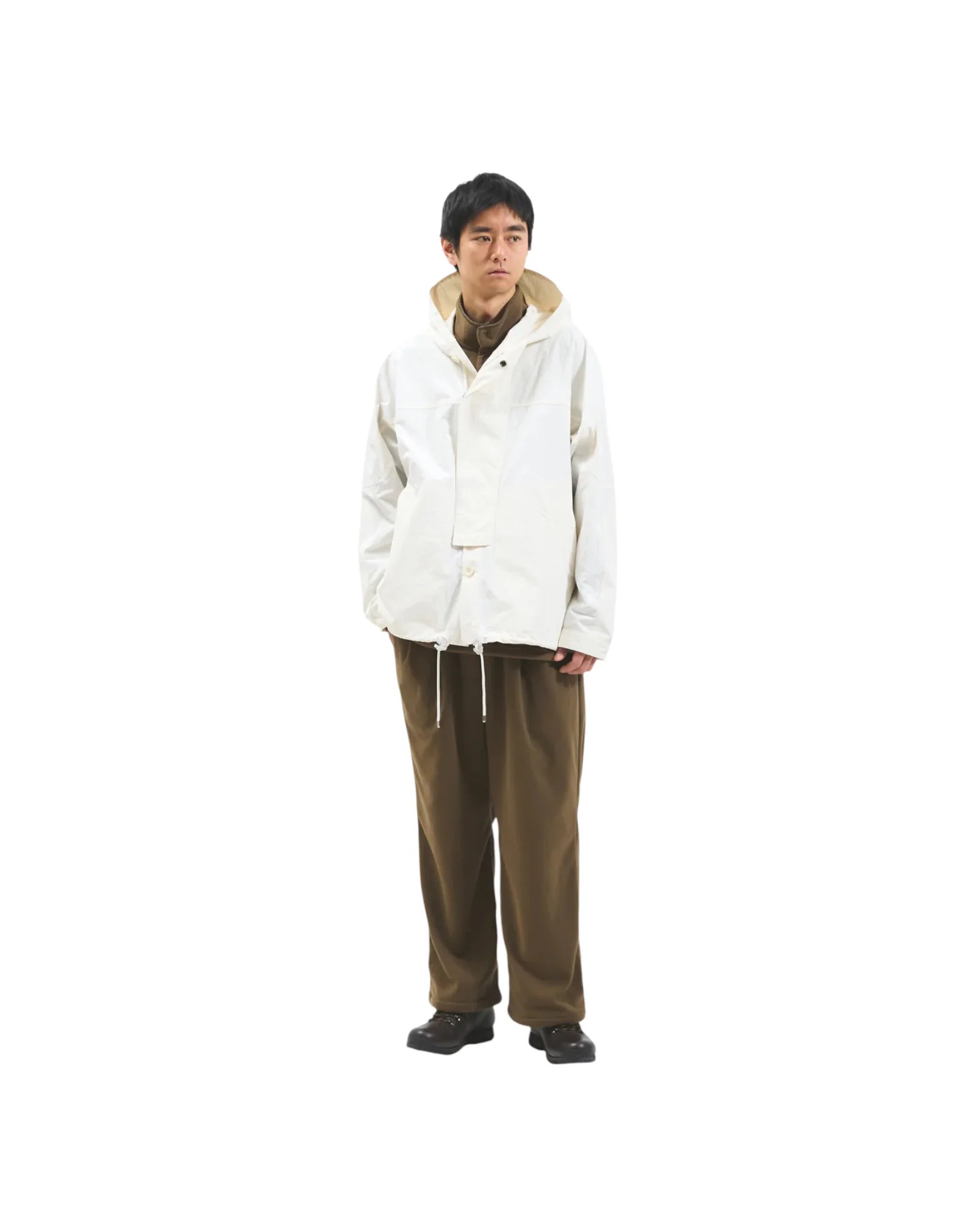 Meanswhile Neutral Hooded Blouson Moon - Image 6