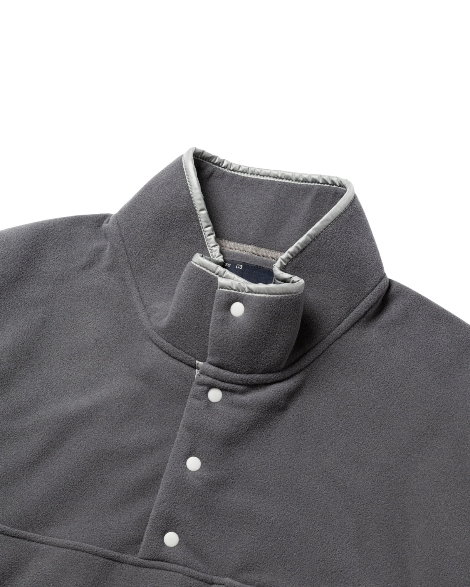 Meanswhile Polartec® Wind Pro P/O JKT Grey - Image 3