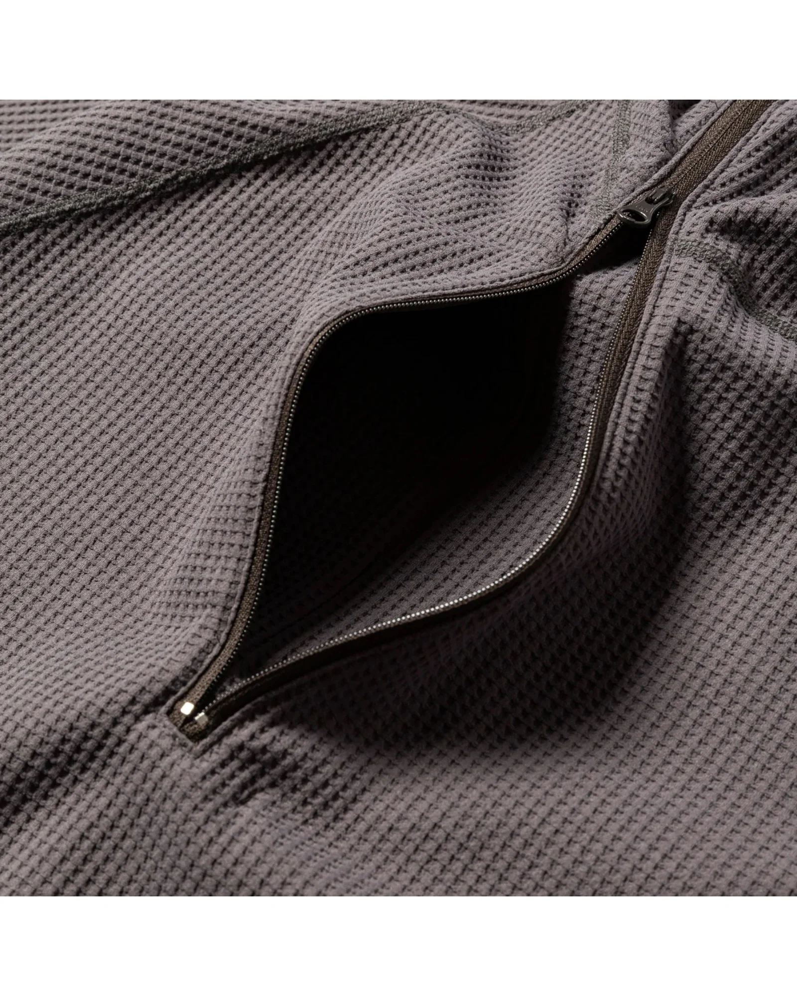 Meanswhile SOLOTEX Waffle Balaclava Hoodie Charcoal - Image 4