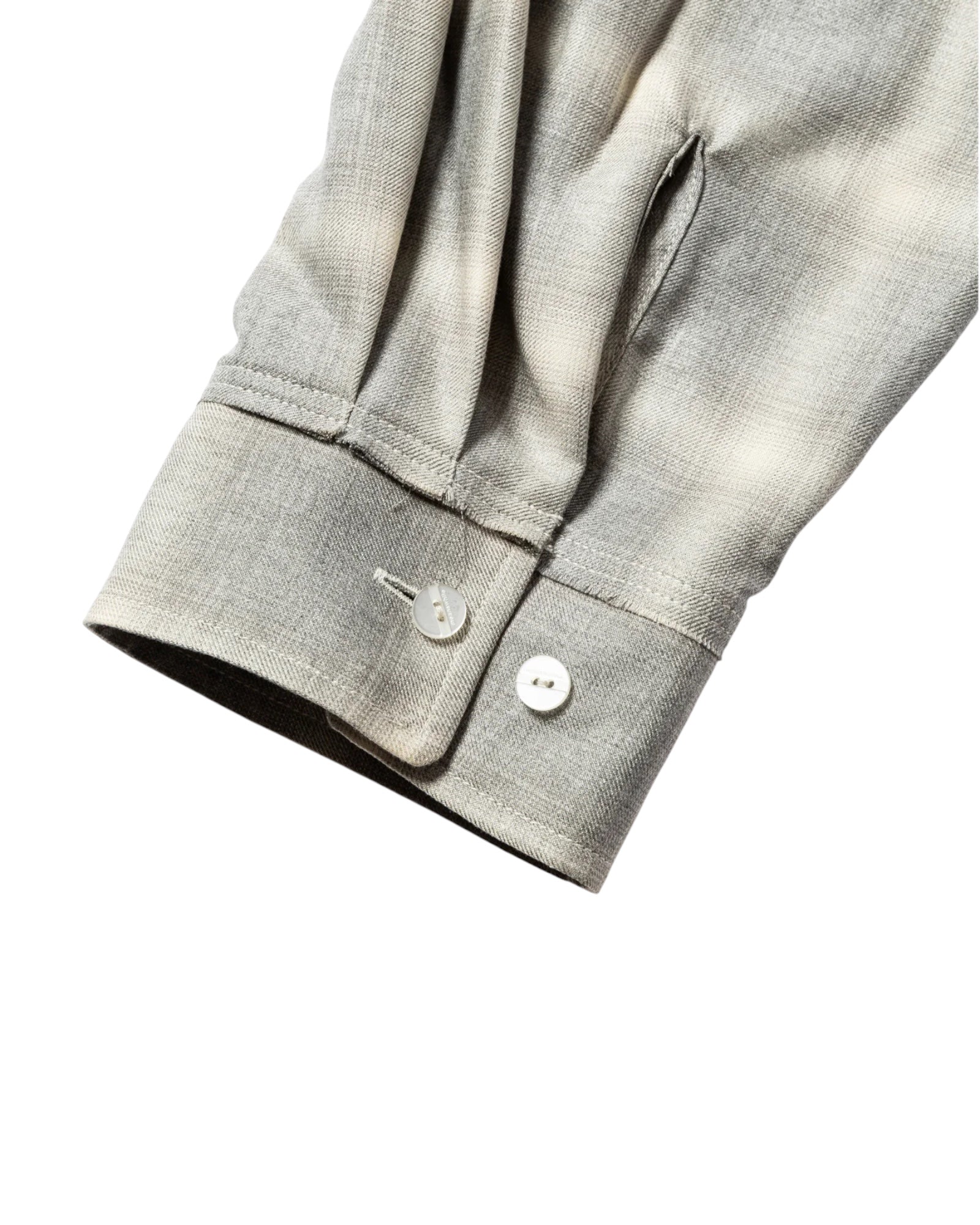 Meanswhile Ombre Side Slit L/S SH Grey - Image 5