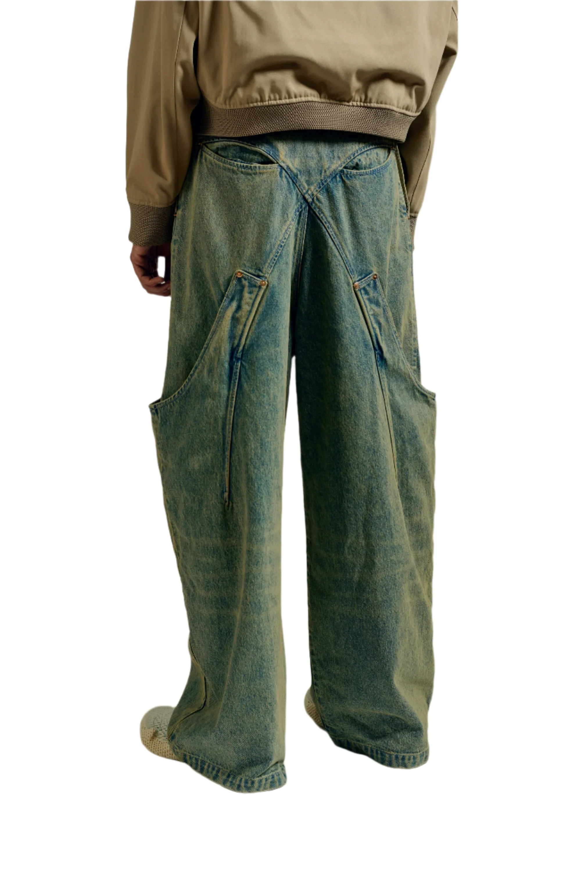Namesake Billie Bibs Denim Pants Post Indigo - Image 5