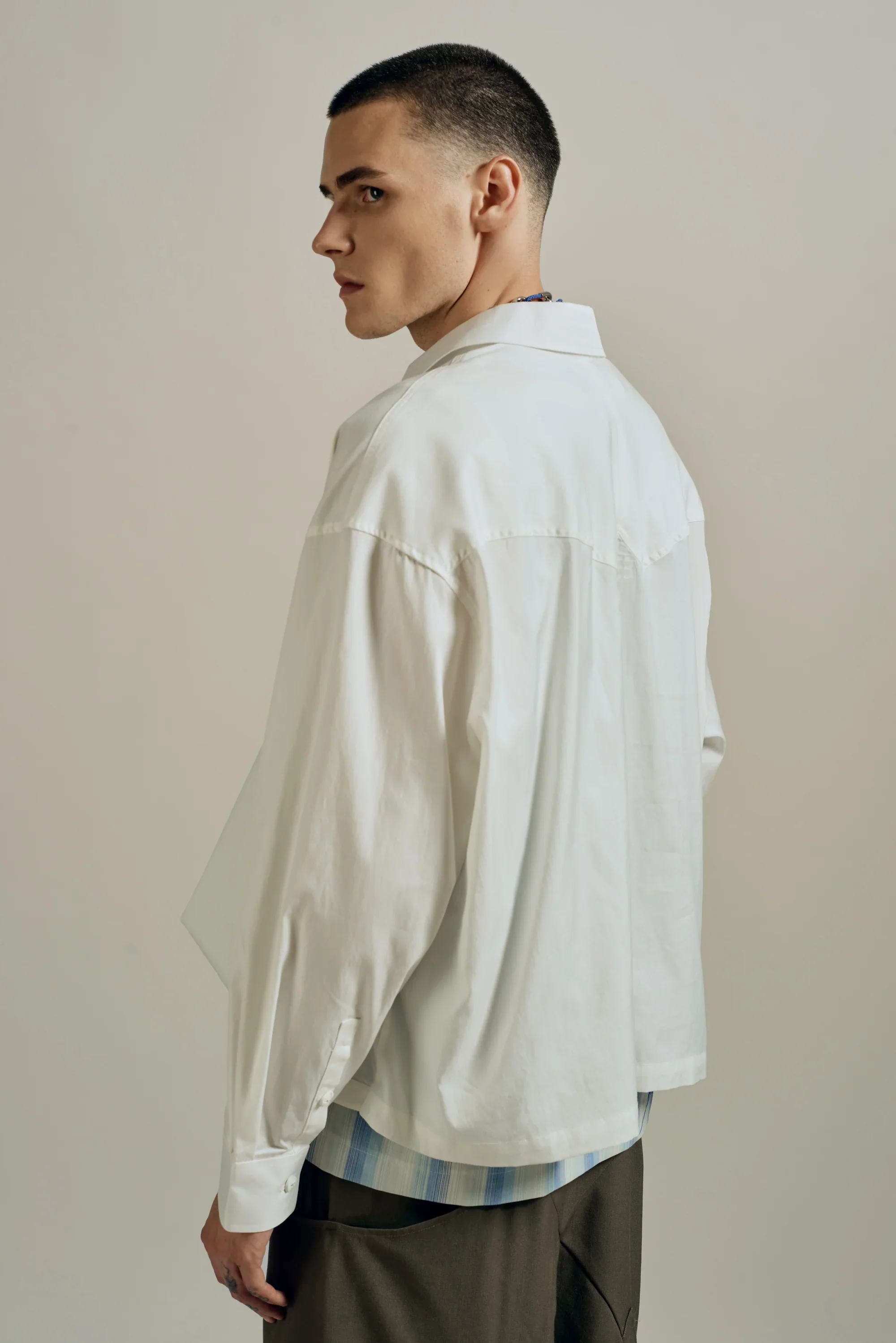 Namesake Todd Twist Standard Shirt White - Image 4