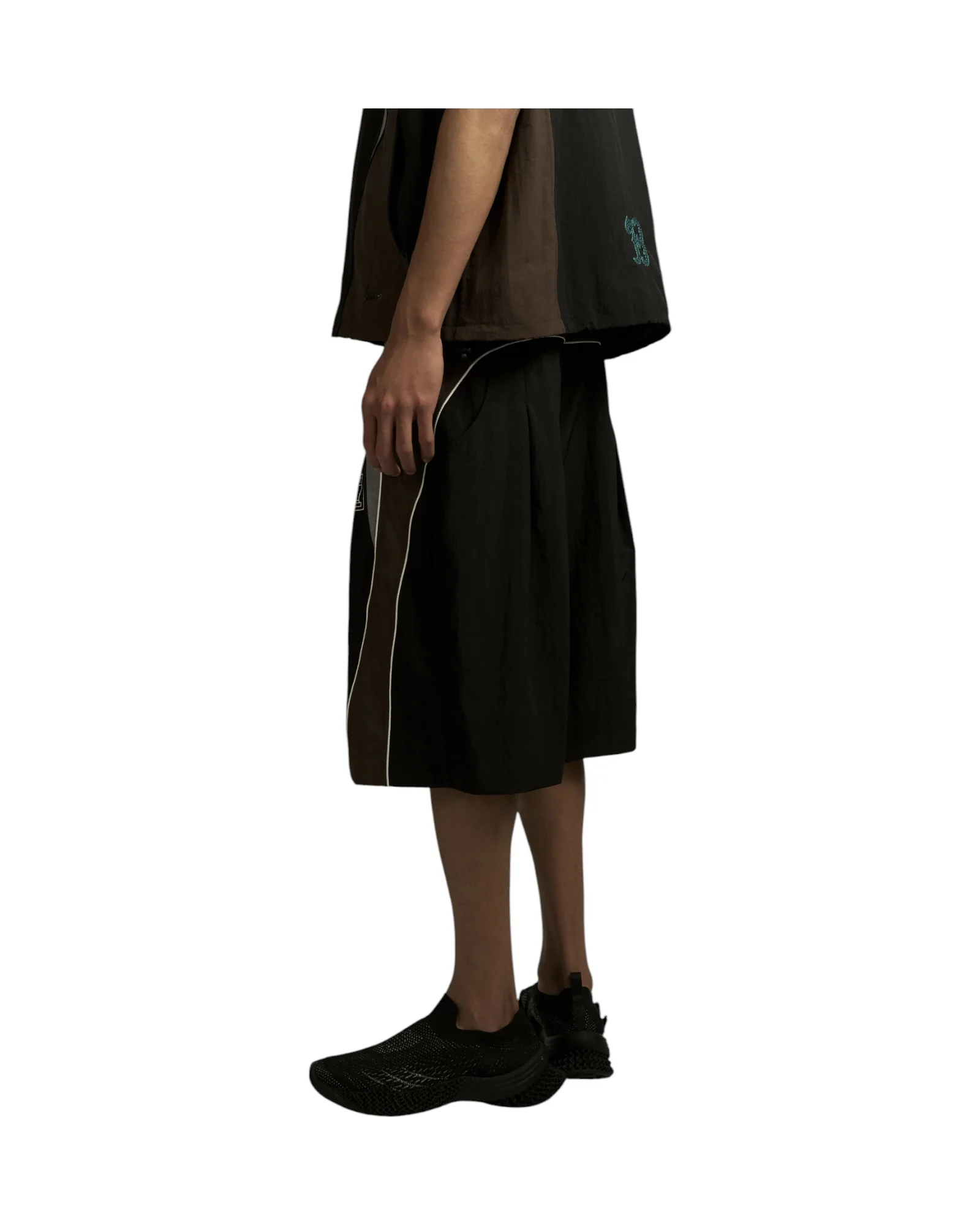 Namesake x Juice Mechalle Track Shorts Black - Image 4