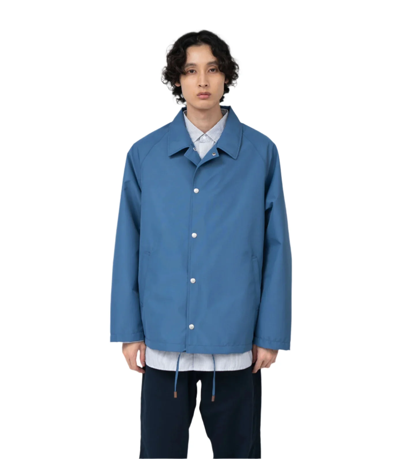 Nanamica 2L Gore-Tex Coach Jacket Sax - Image 3