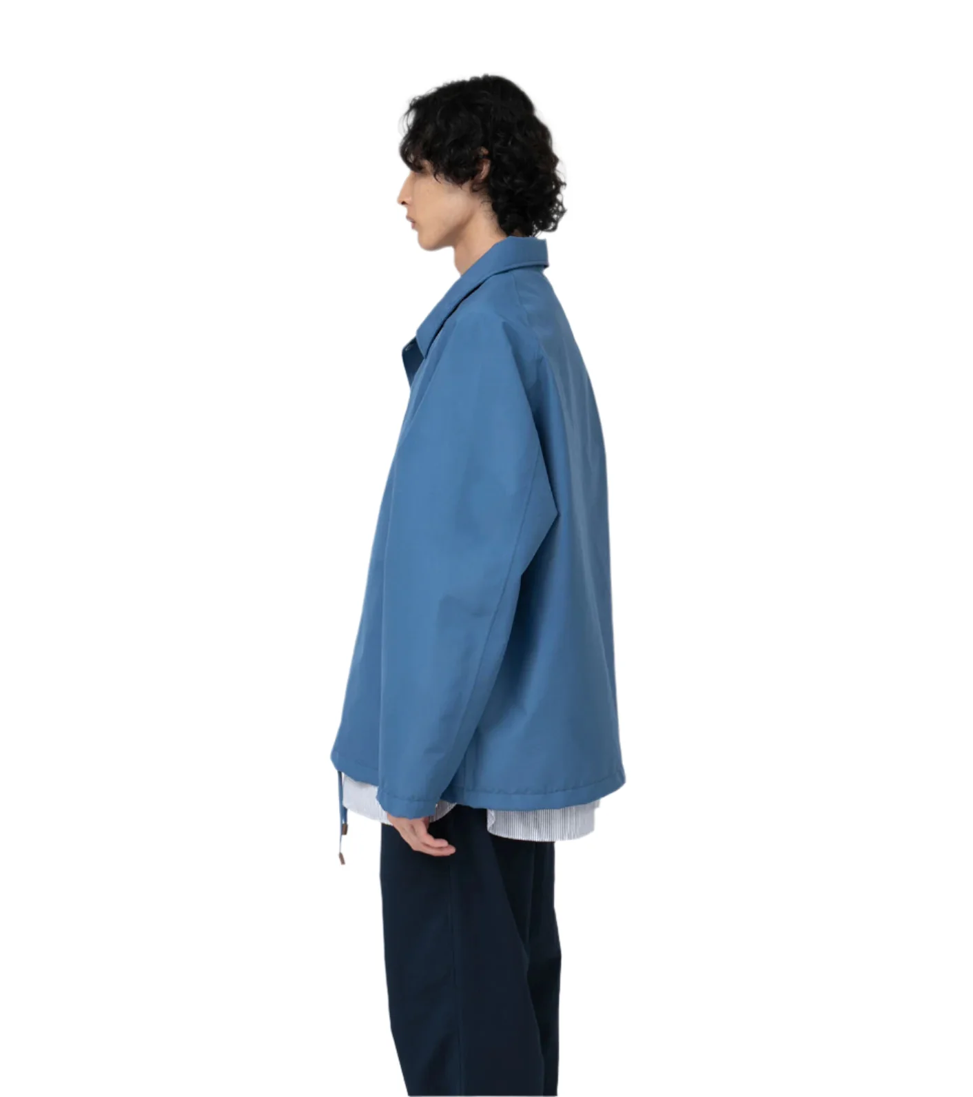 Nanamica 2L Gore-Tex Coach Jacket Sax - Image 4