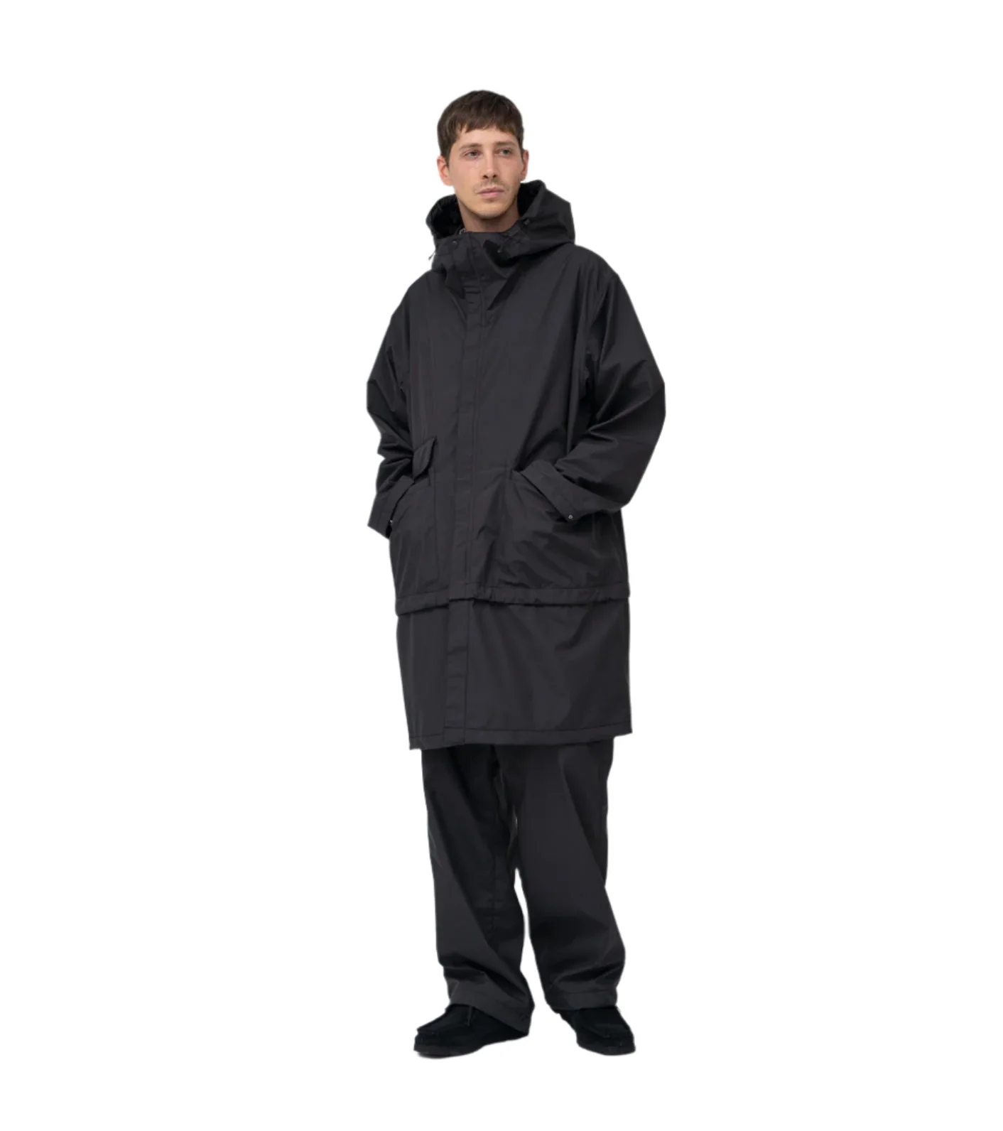 Nanamica 3L PERTEX SHIELD 2Way Travel Coat Black - Image 3