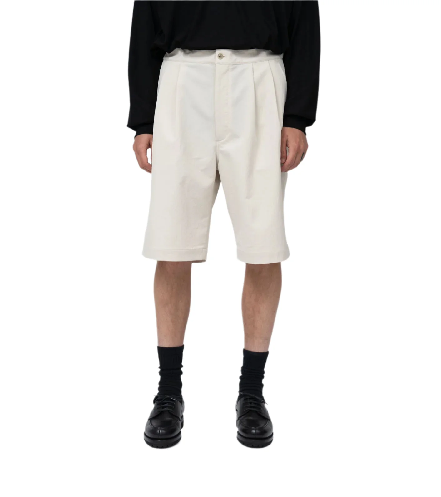 Nanamica Alphadry Double Pleated Shorts Dry Sand - Image 5