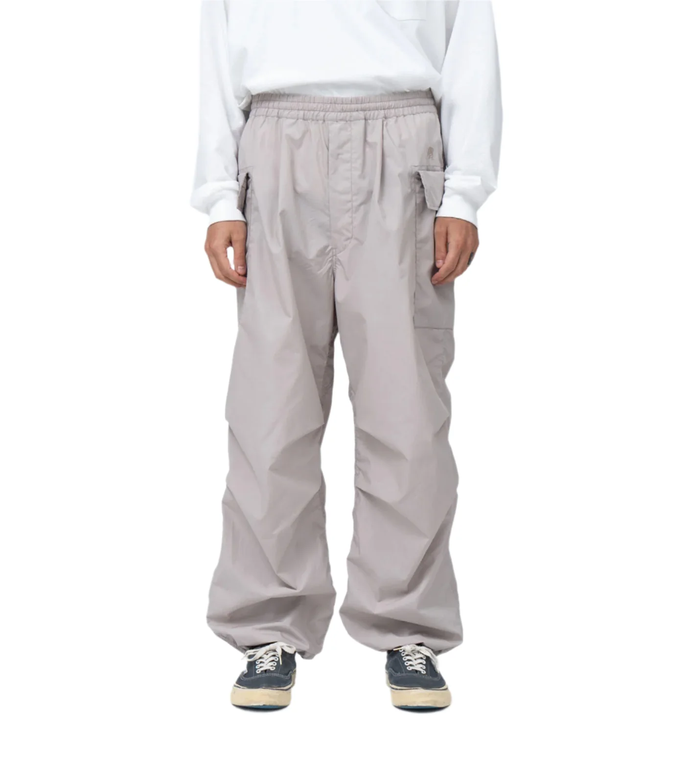 Nanamica Cargo Deck Pants Grey Beige - Image 3