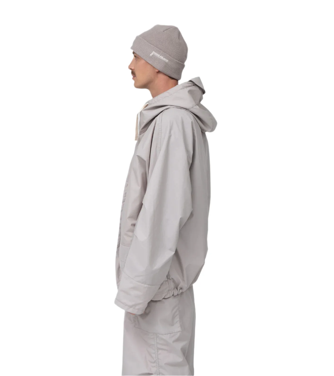 Nanamica Hooded Deck Jacket Grey Beige - Image 4