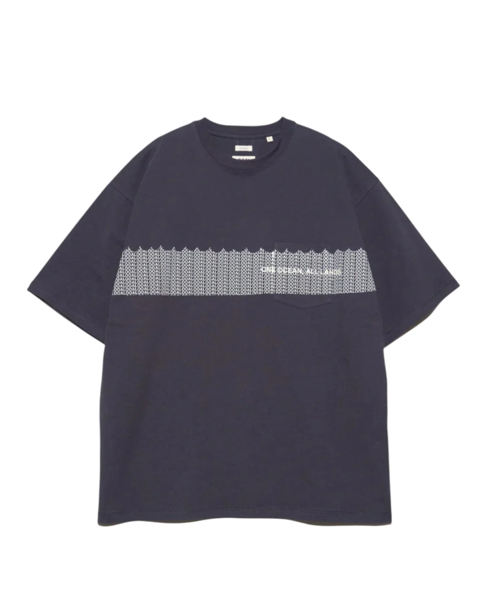 Nanamica OOAL Graphic Pocket Tee Vintage Navy