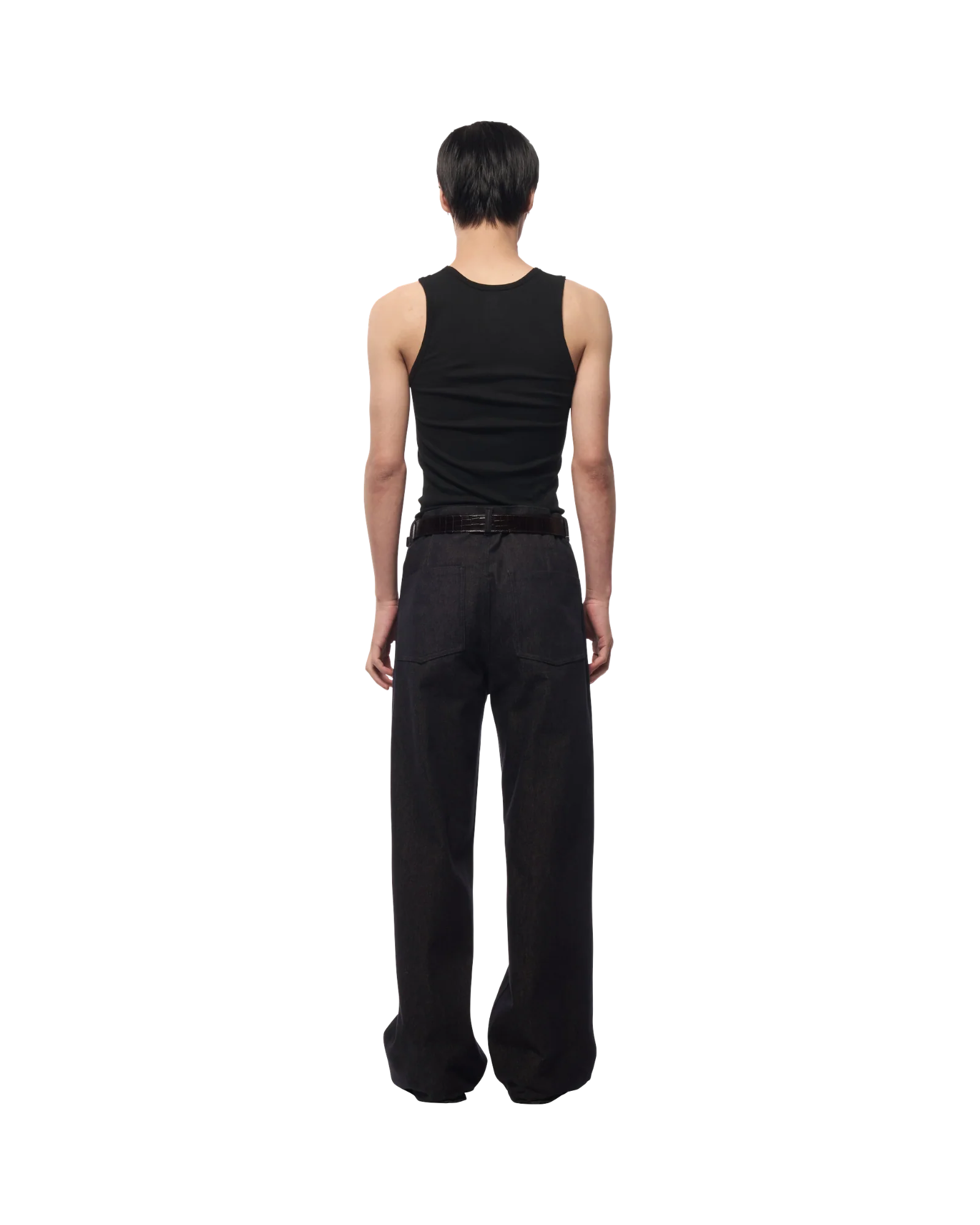 Omar Afridi 5PKT Trousers Cash Cotton Denim Indigo - Image 2