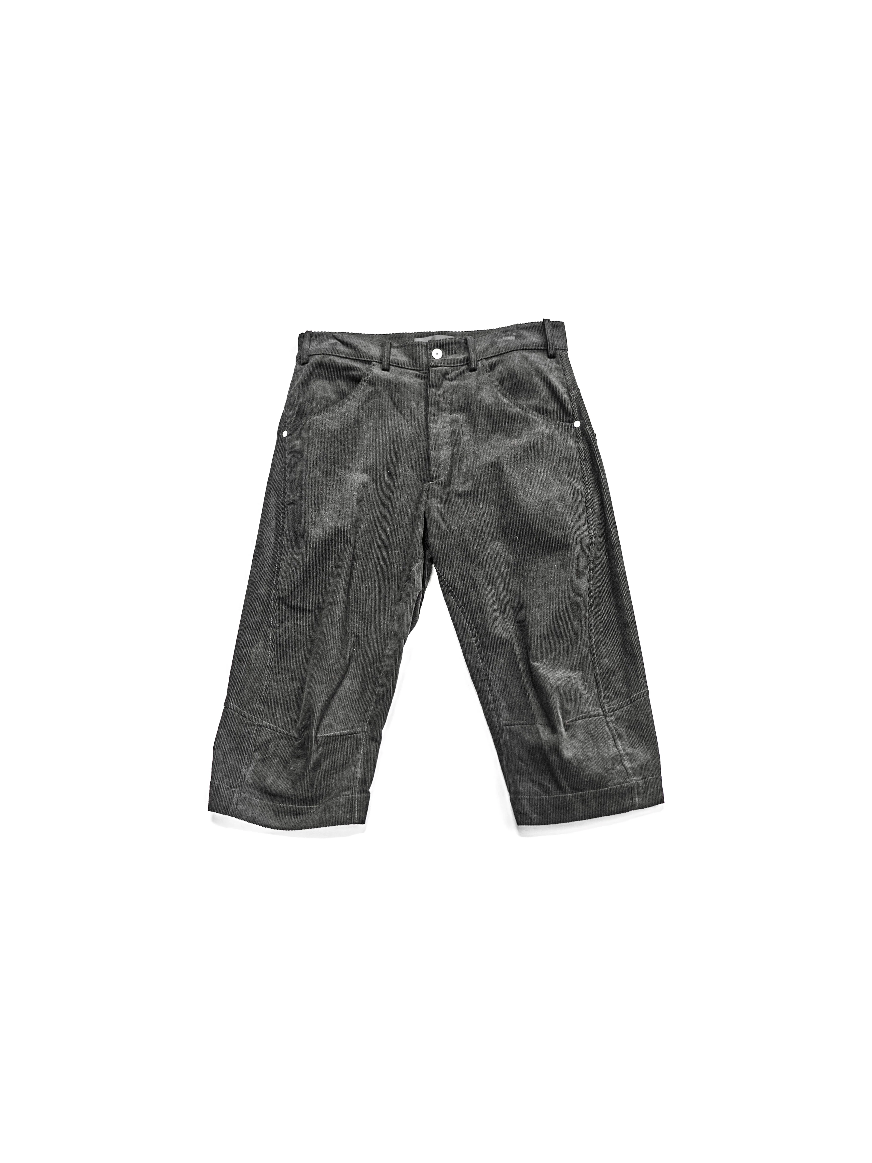 Omar Afridi Knee Darted Flare Shorts Black - Image 2