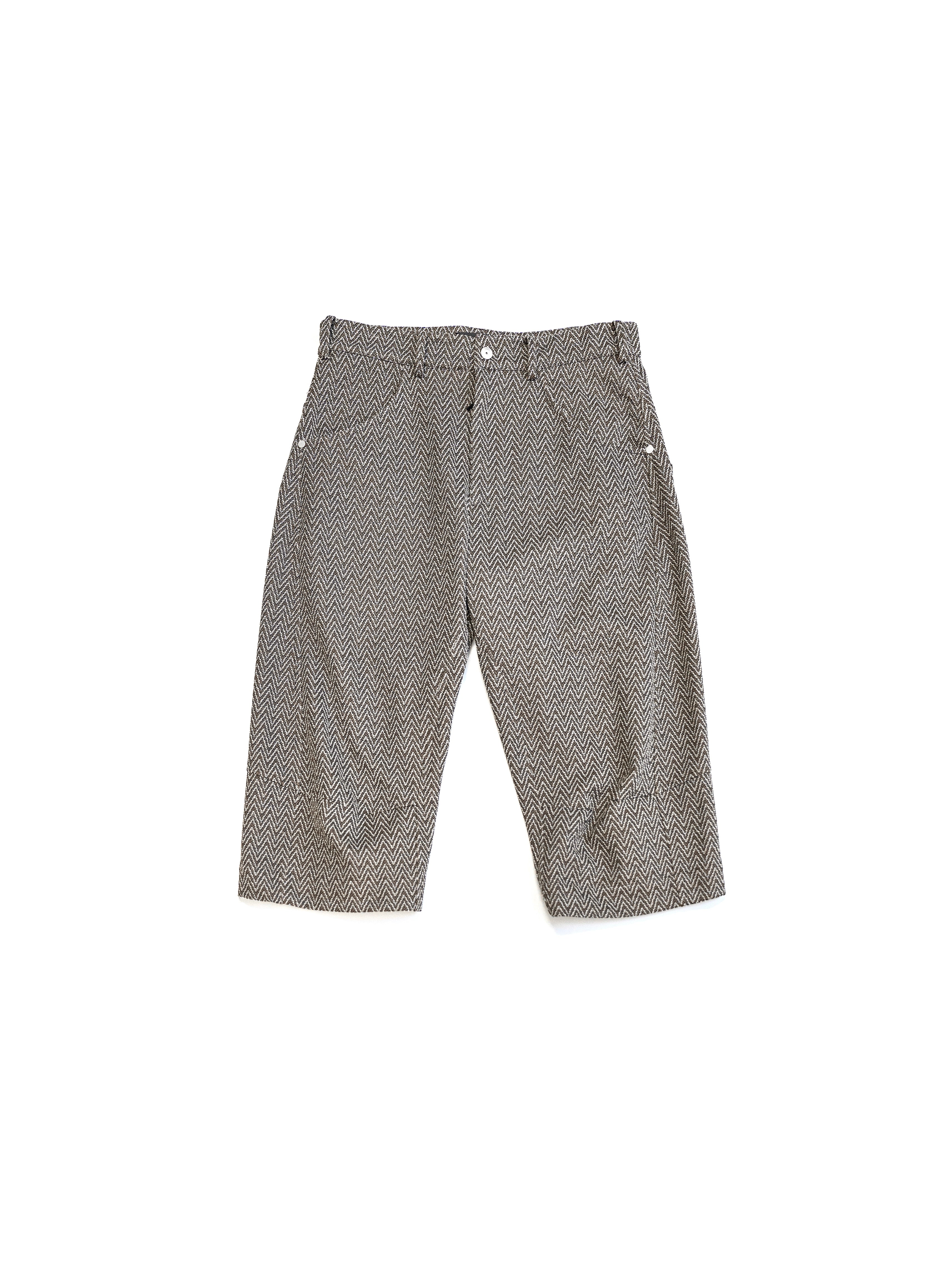 Omar Afridi Knee Darted Flare Shorts Jacquard - Image 2