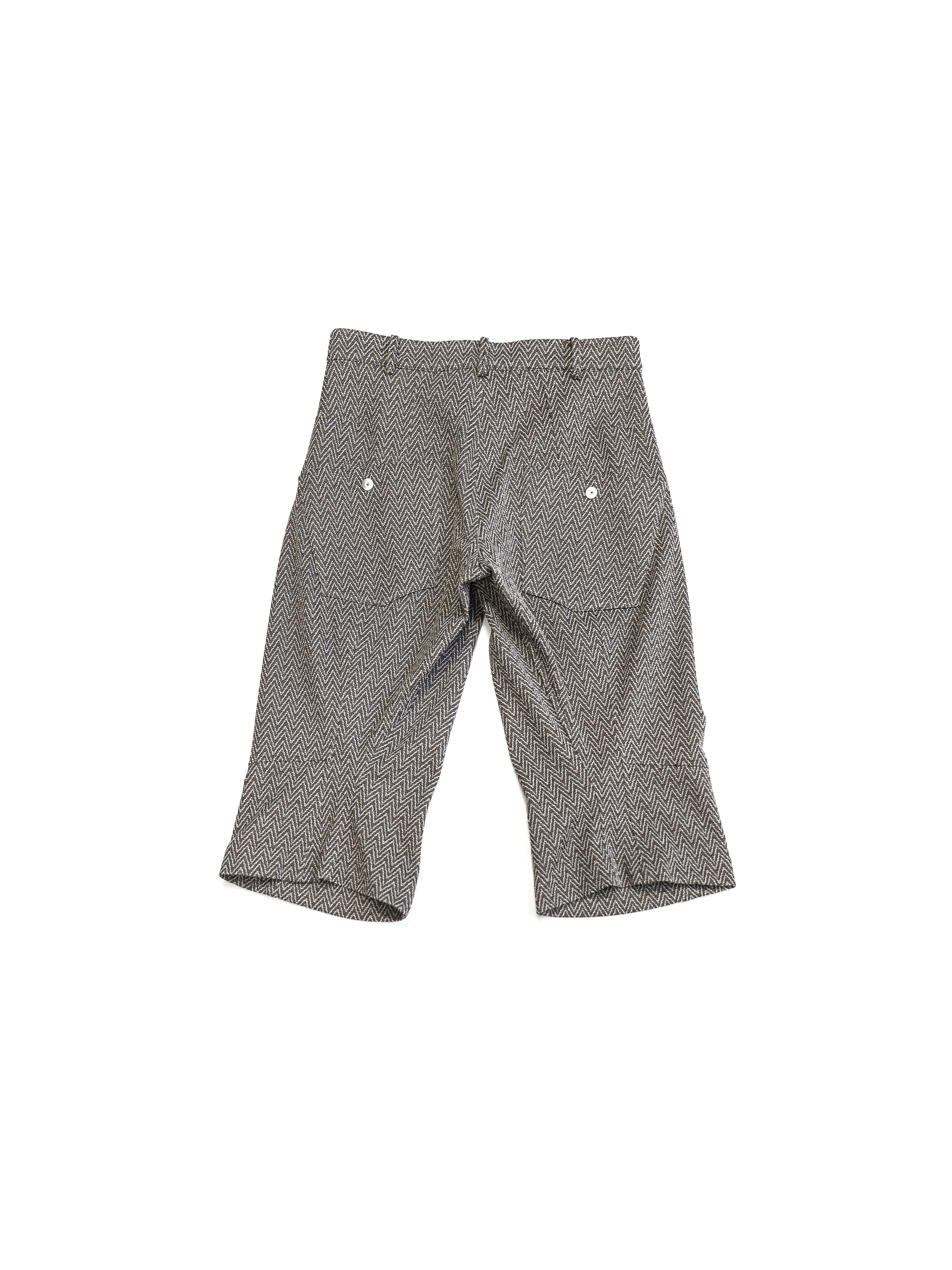 Omar Afridi Knee Darted Flare Shorts Jacquard - Image 3