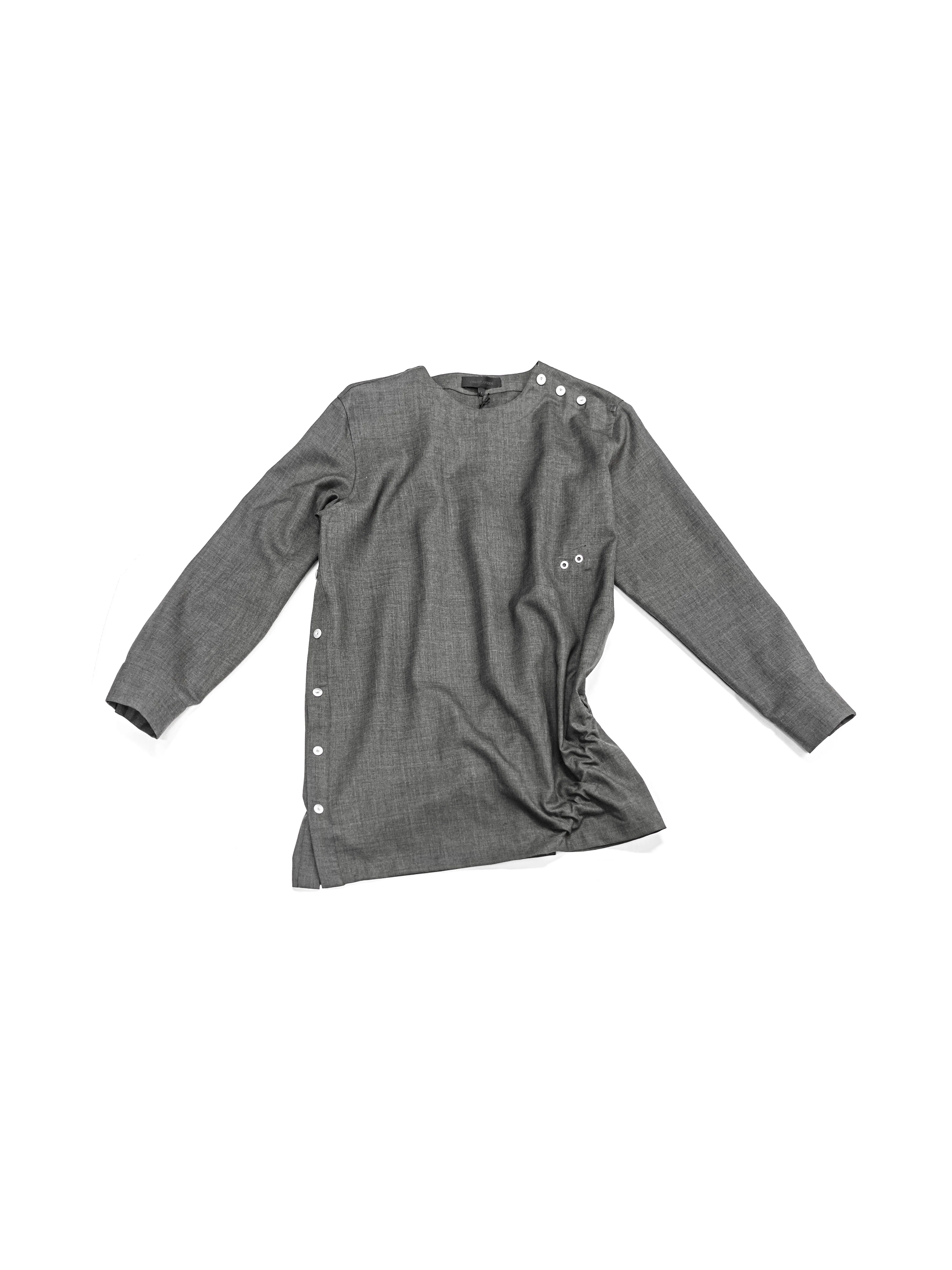 Omar Afridi Cinched Shirt Grey - Image 2
