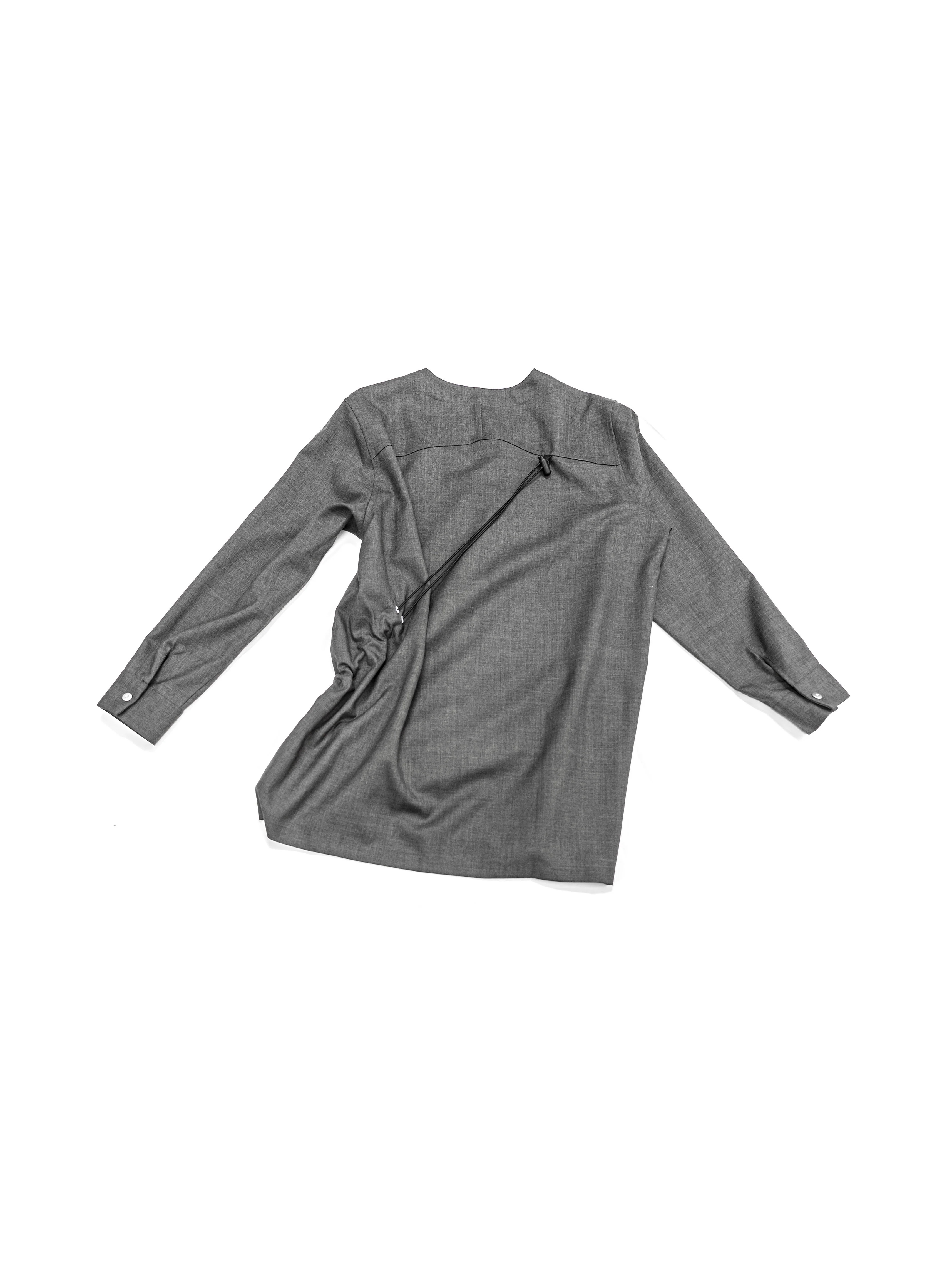 Omar Afridi Cinched Shirt Grey - Image 3