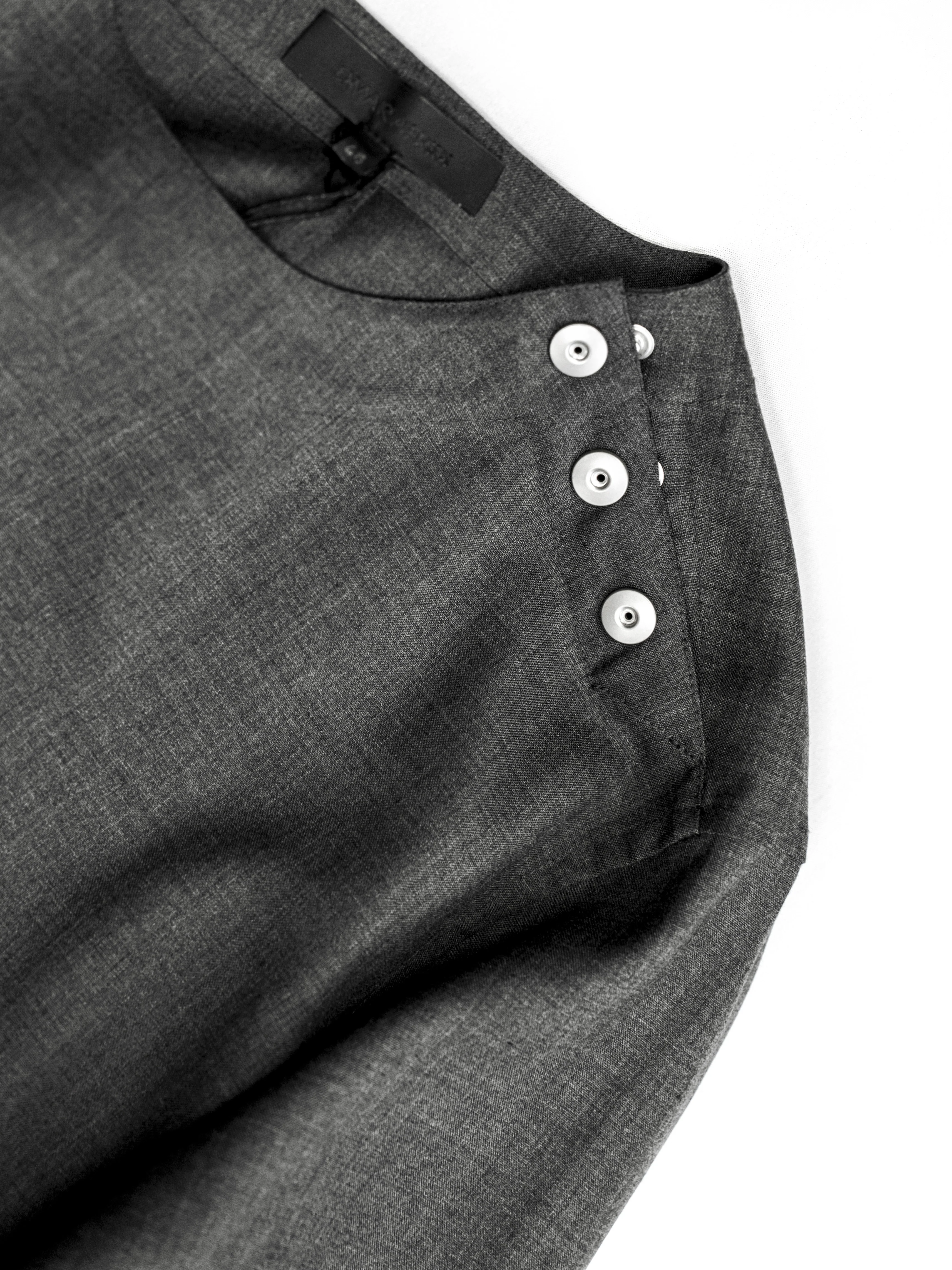 Omar Afridi Cinched Shirt Grey - Image 5
