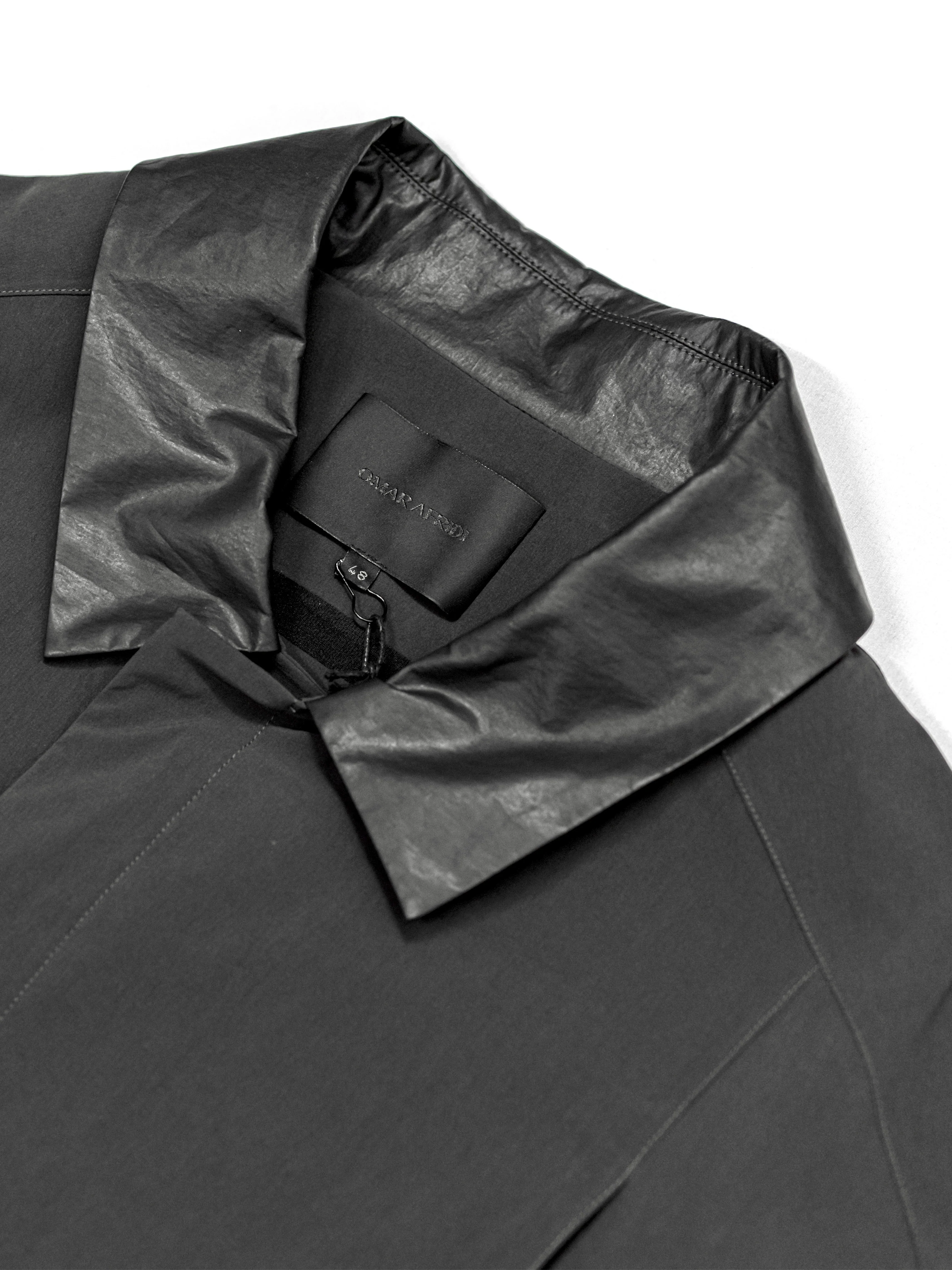 Omar Afridi Gstaad Coat Charcoal - Image 4