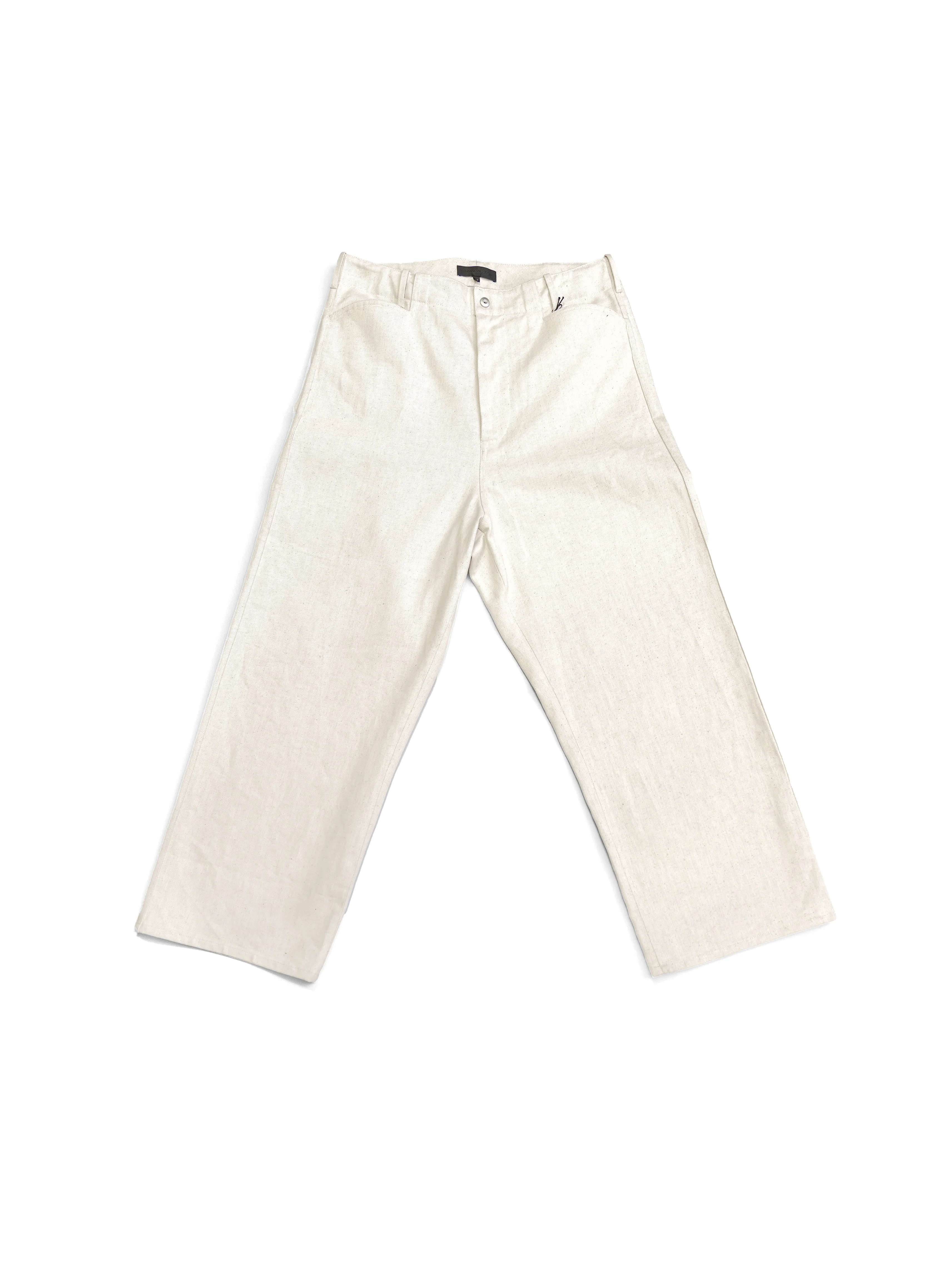 Omar Afridi Trotti Baggy Trousers Ivory - Image 2
