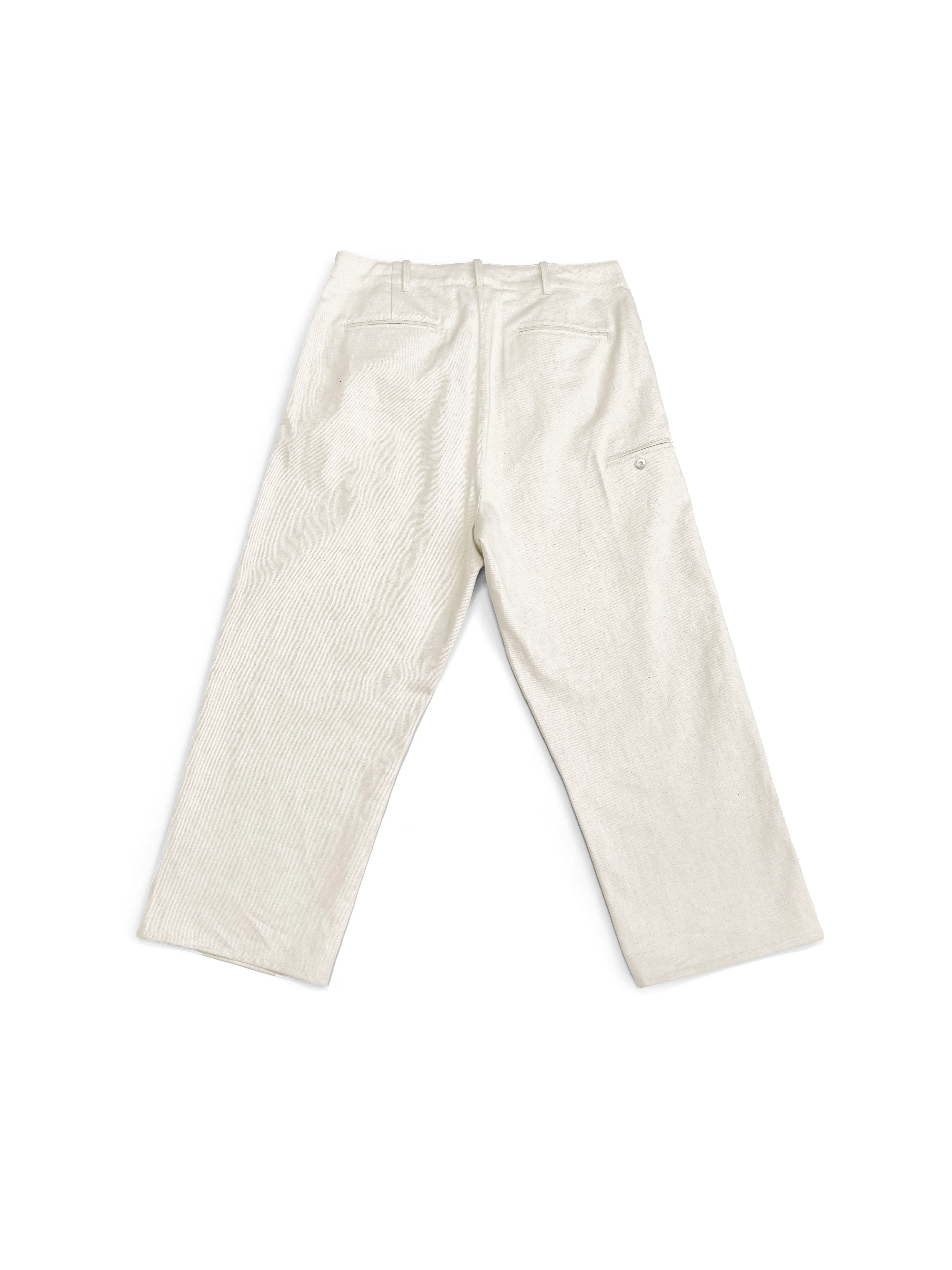 Omar Afridi Trotti Baggy Trousers Ivory - Image 3