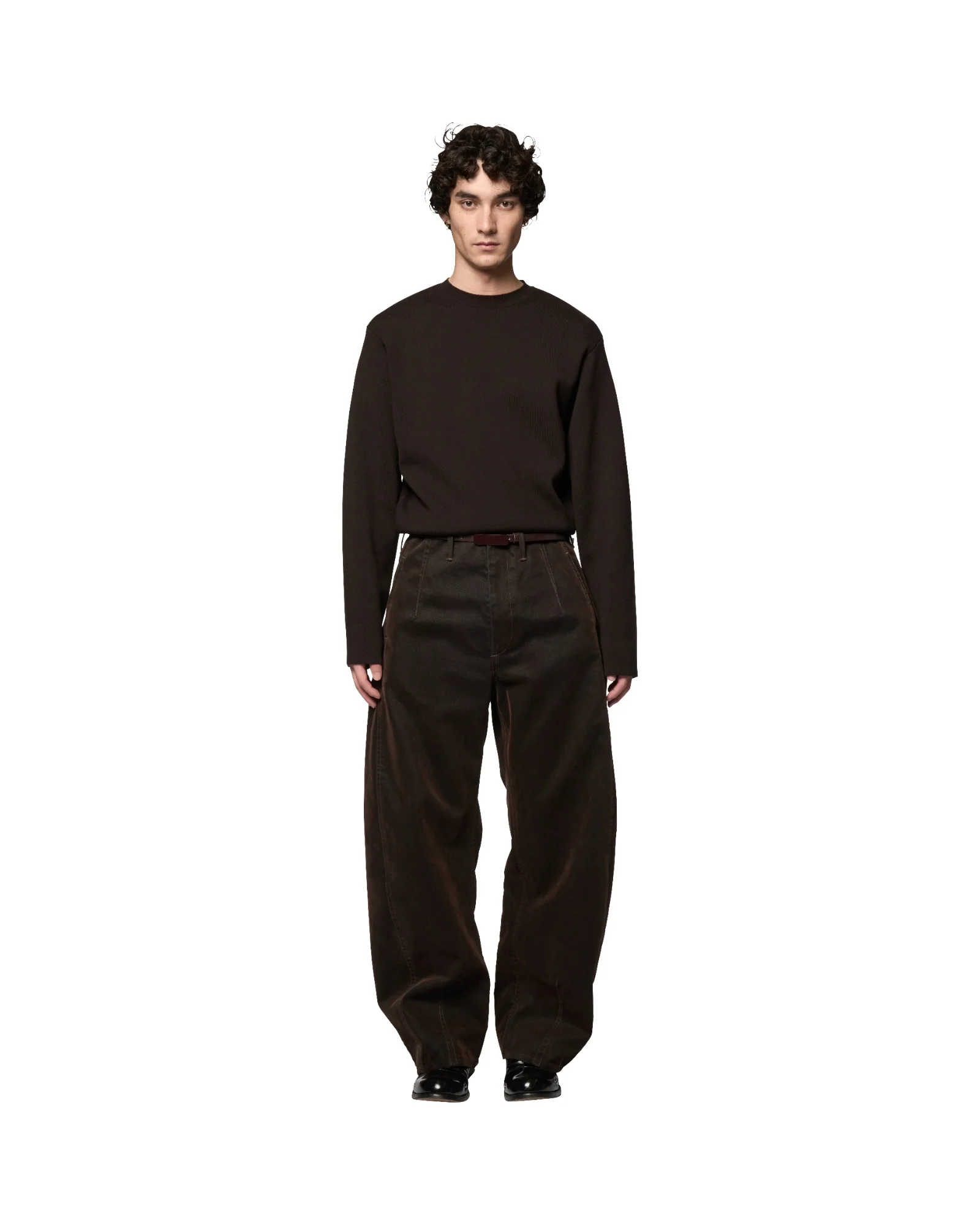 Omar Afridi Washed Pina Trousers Brown