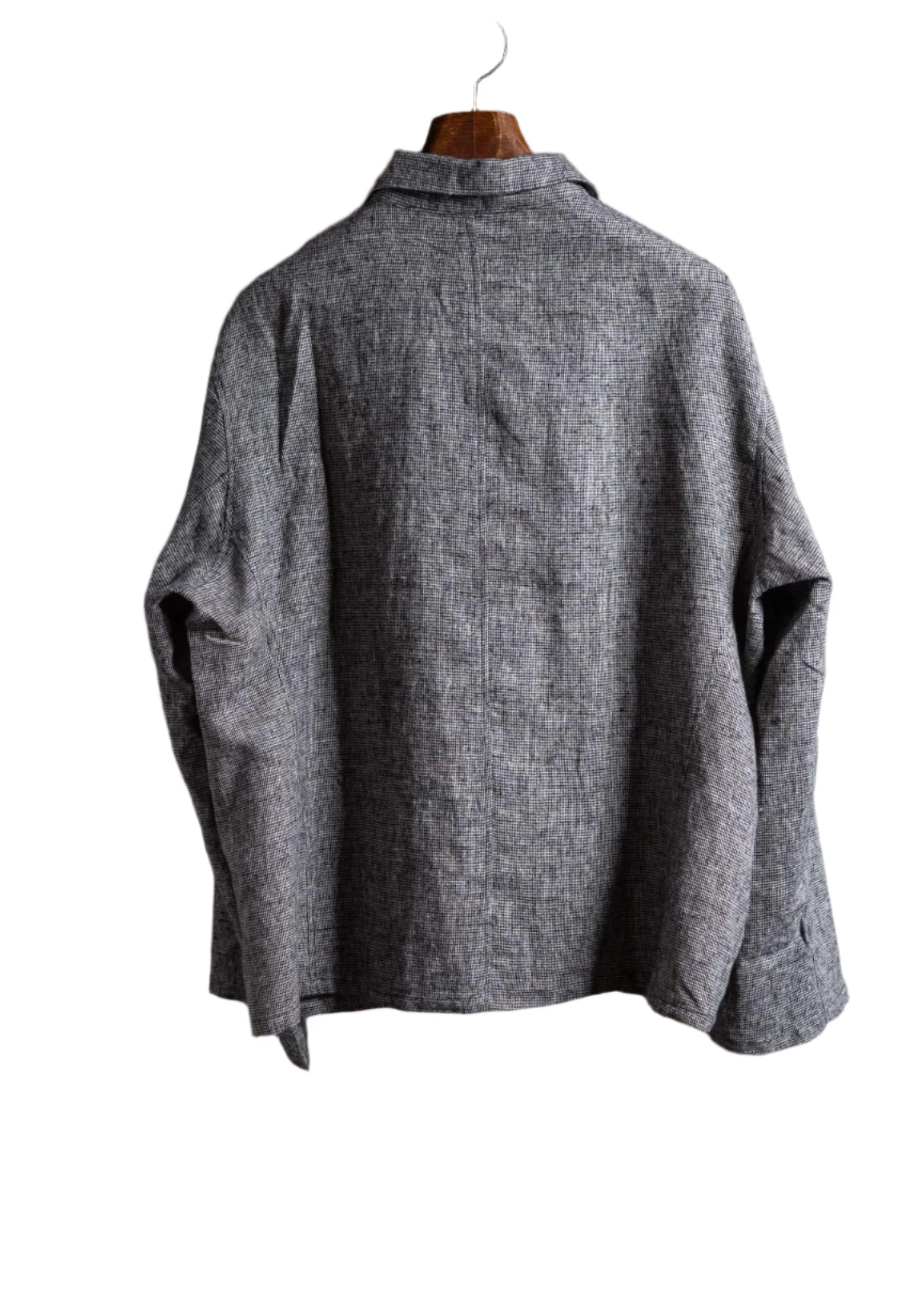 Peng Tai Double Breasted Working Shirt Ash Grey - Image 3