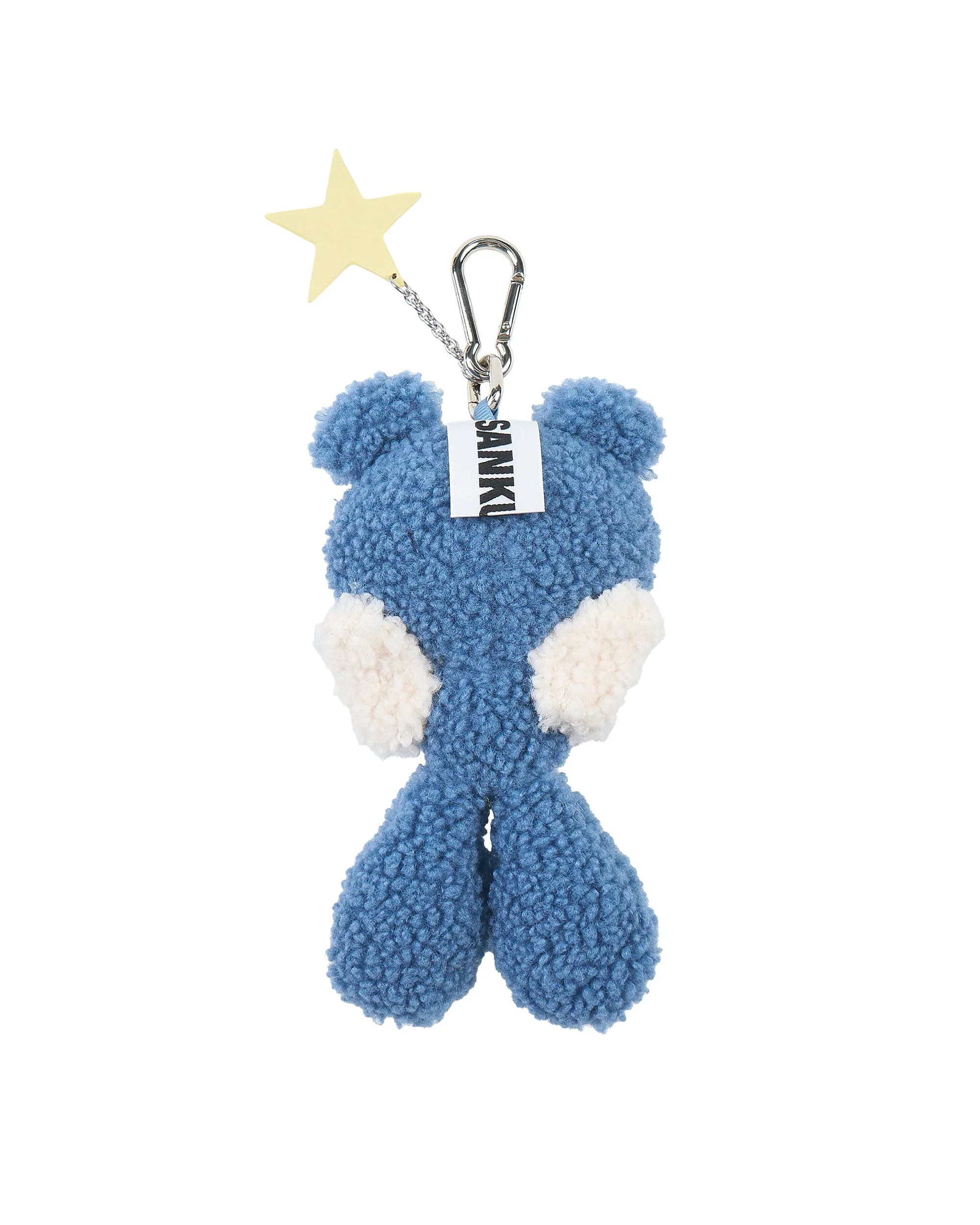 Sankuanz Bumpy Angel Teddy Plush Keychain Blue - Image 3