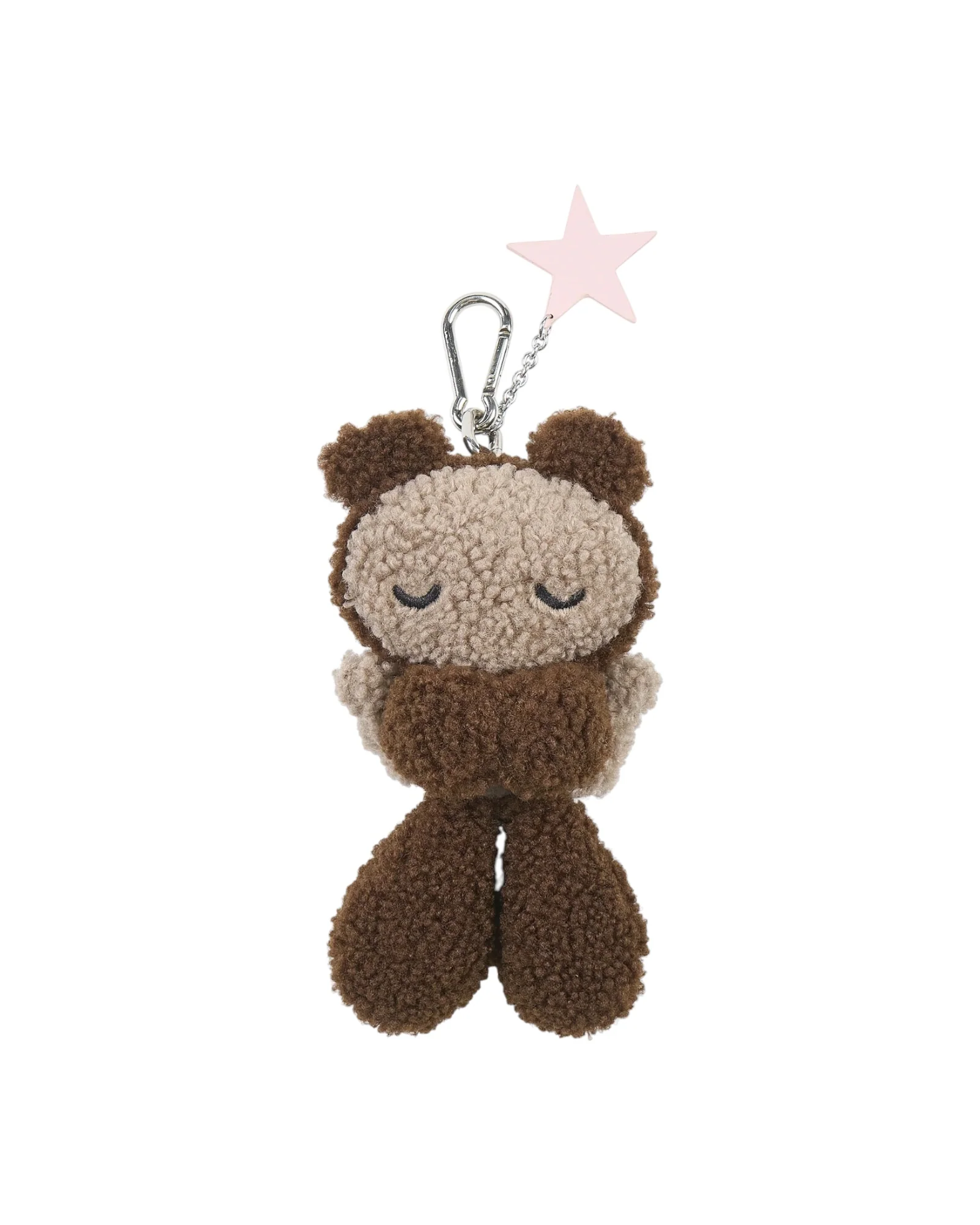 Sankuanz Bumpy Angel Teddy Plush Keychain Brown