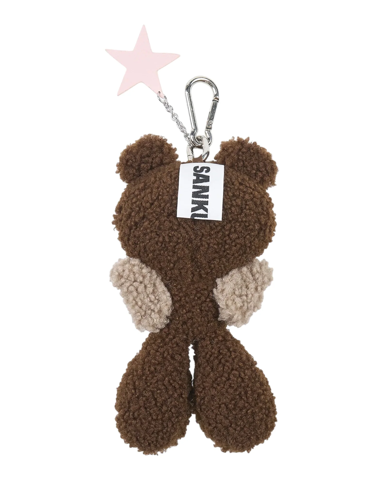 Sankuanz Bumpy Angel Teddy Plush Keychain Brown - Image 3